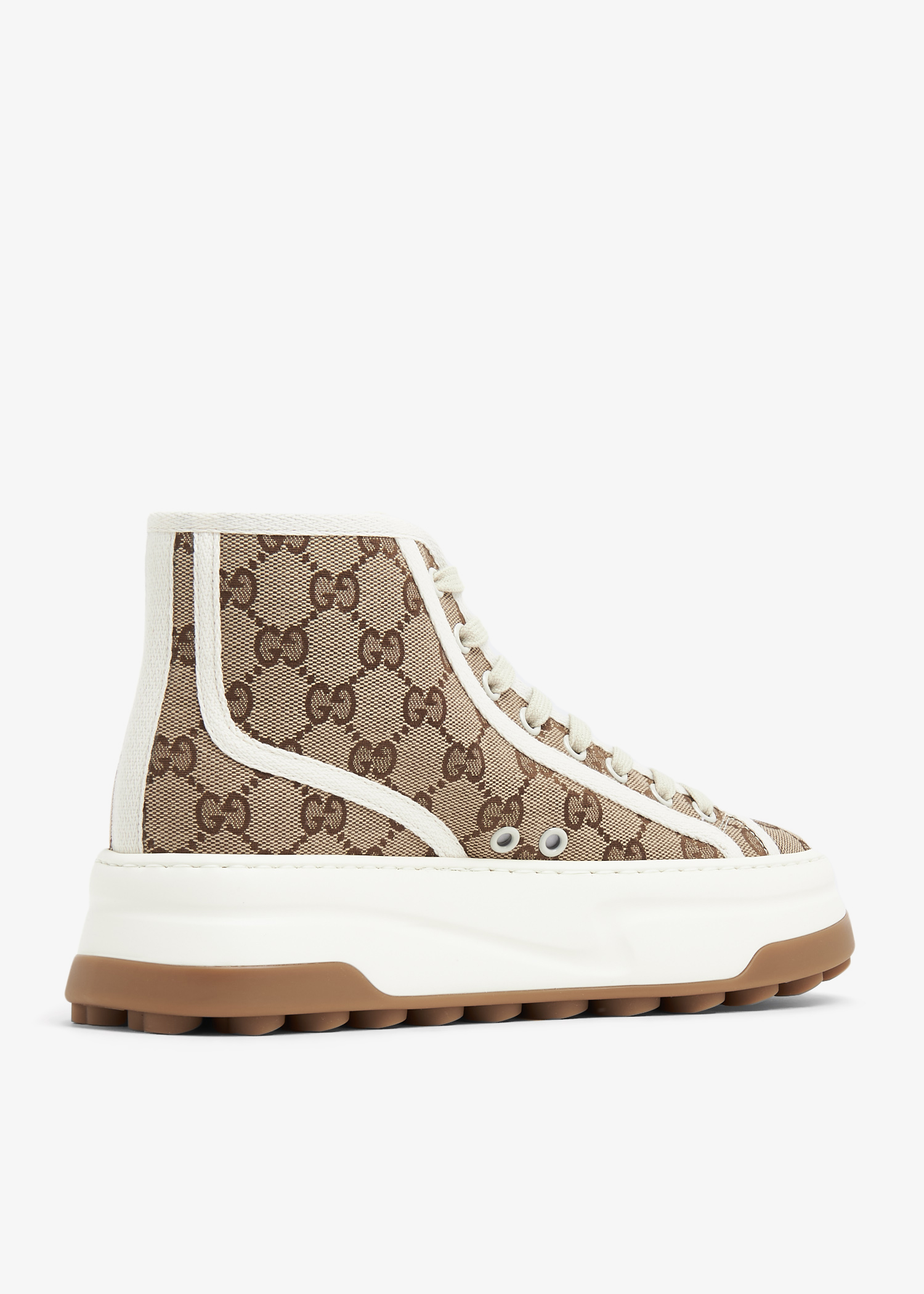 Gucci Men's Gucci Tennis 1977 High-Top Sneakers - Beige - Size 12