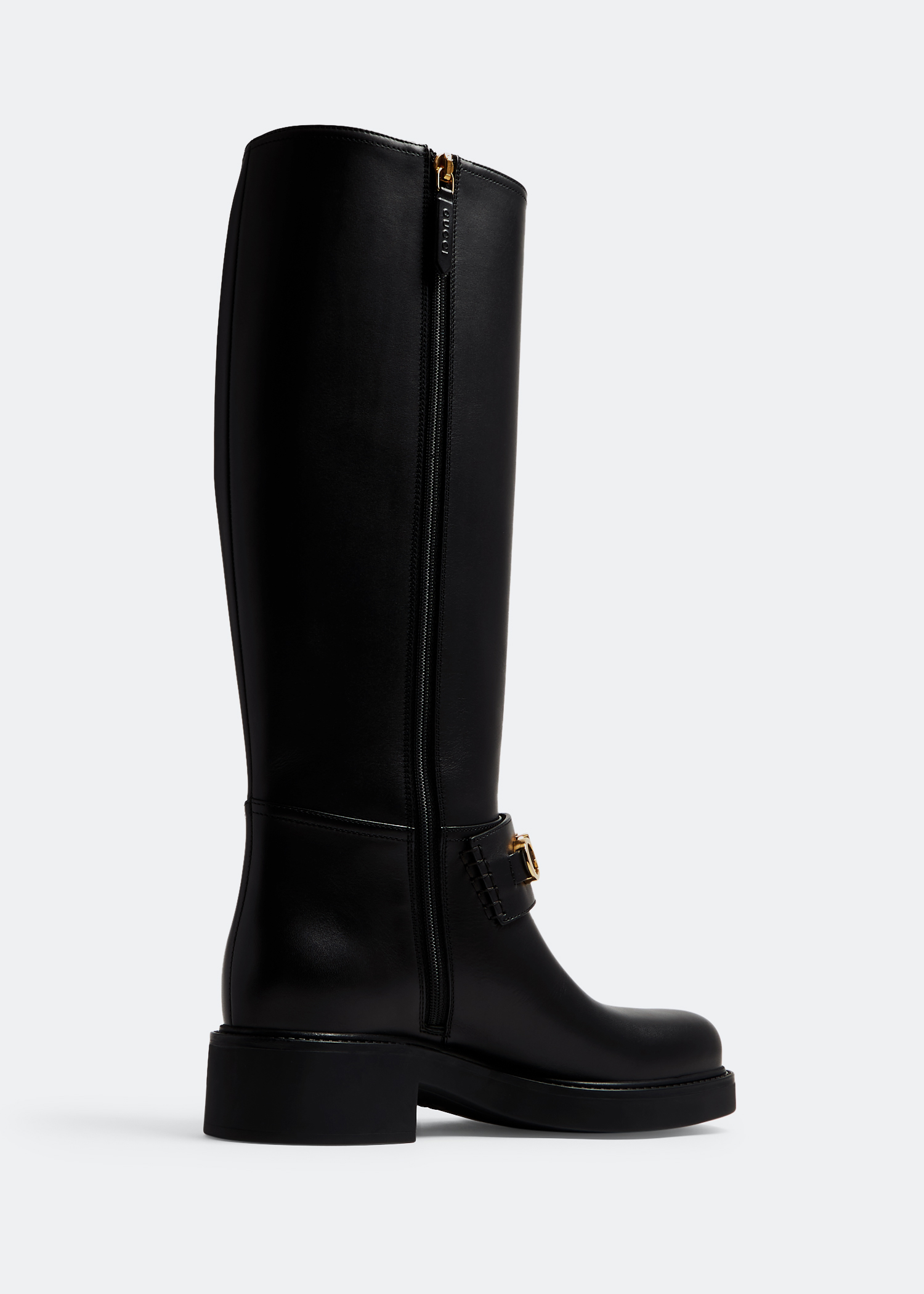 Gucci Gucci leather boots for Women Black in UAE Level Shoes