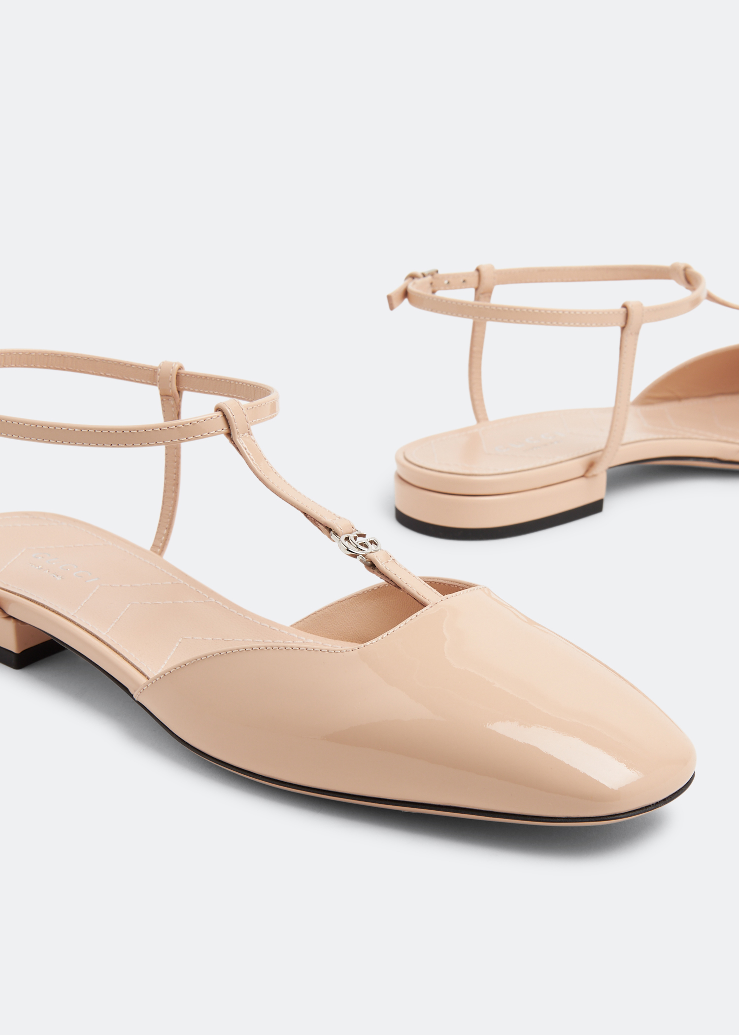 

Petite GG ballet flats, Pink
