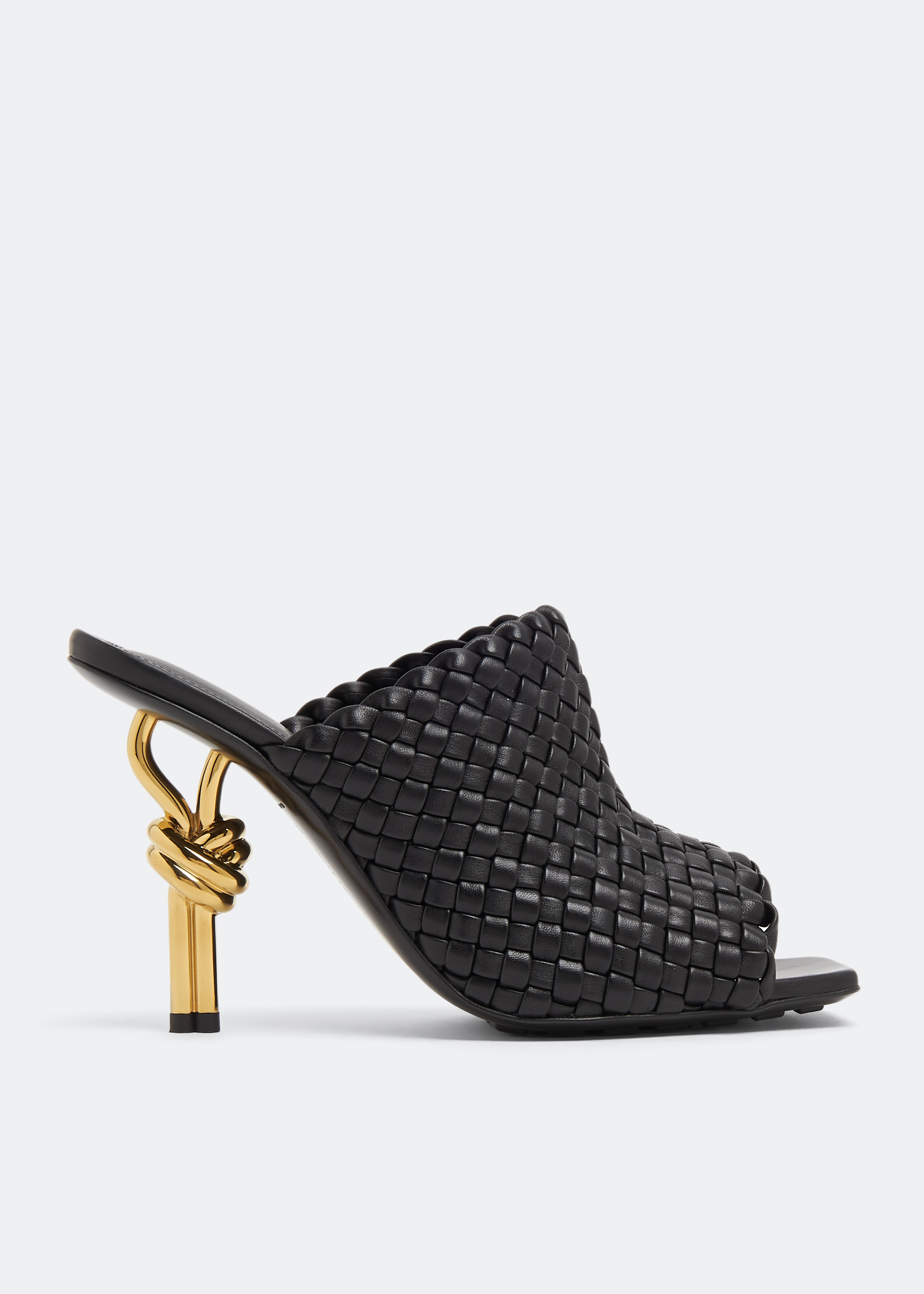 

Knot intrecciato mules, Black