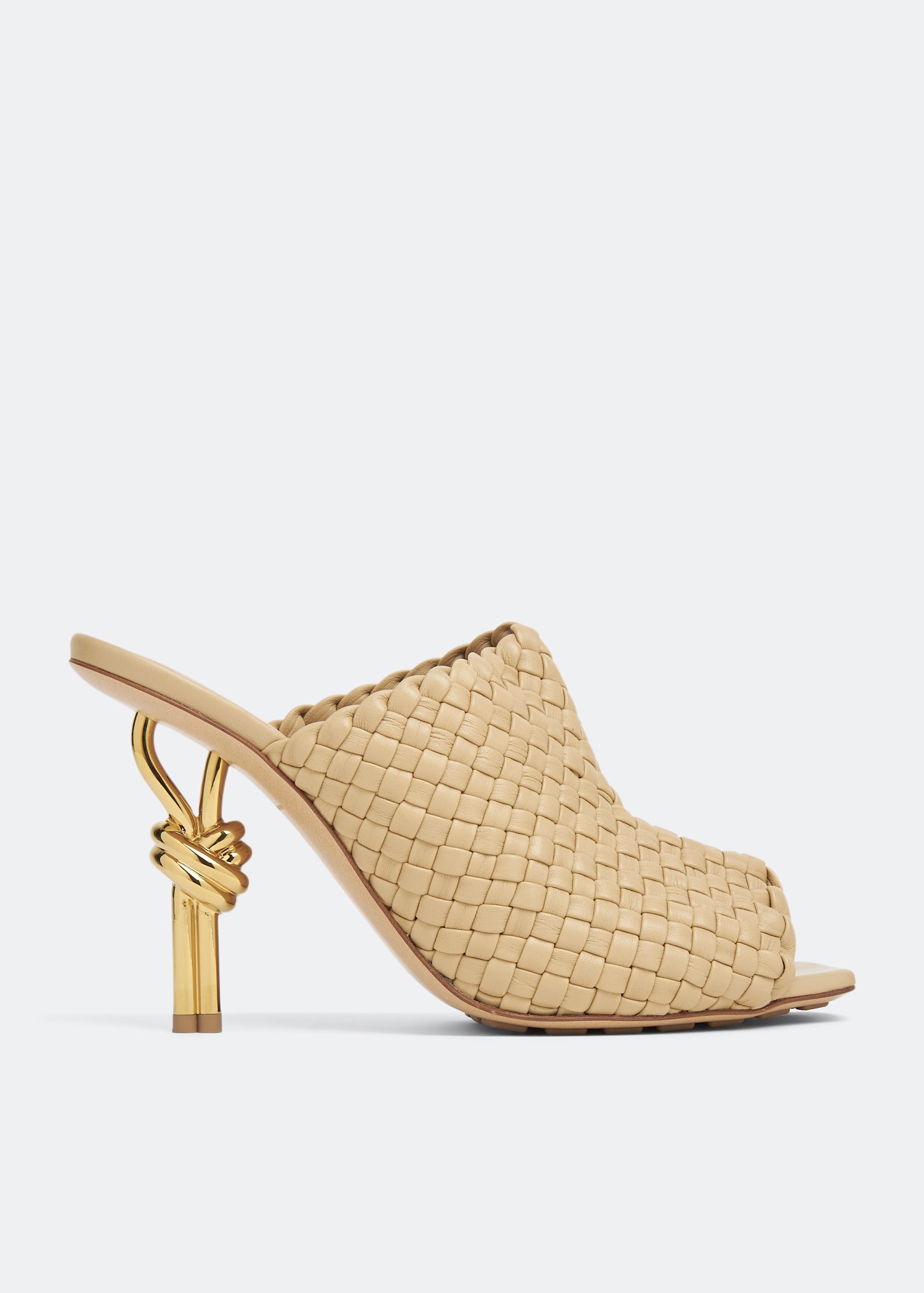 

Knot intrecciato mules, Beige