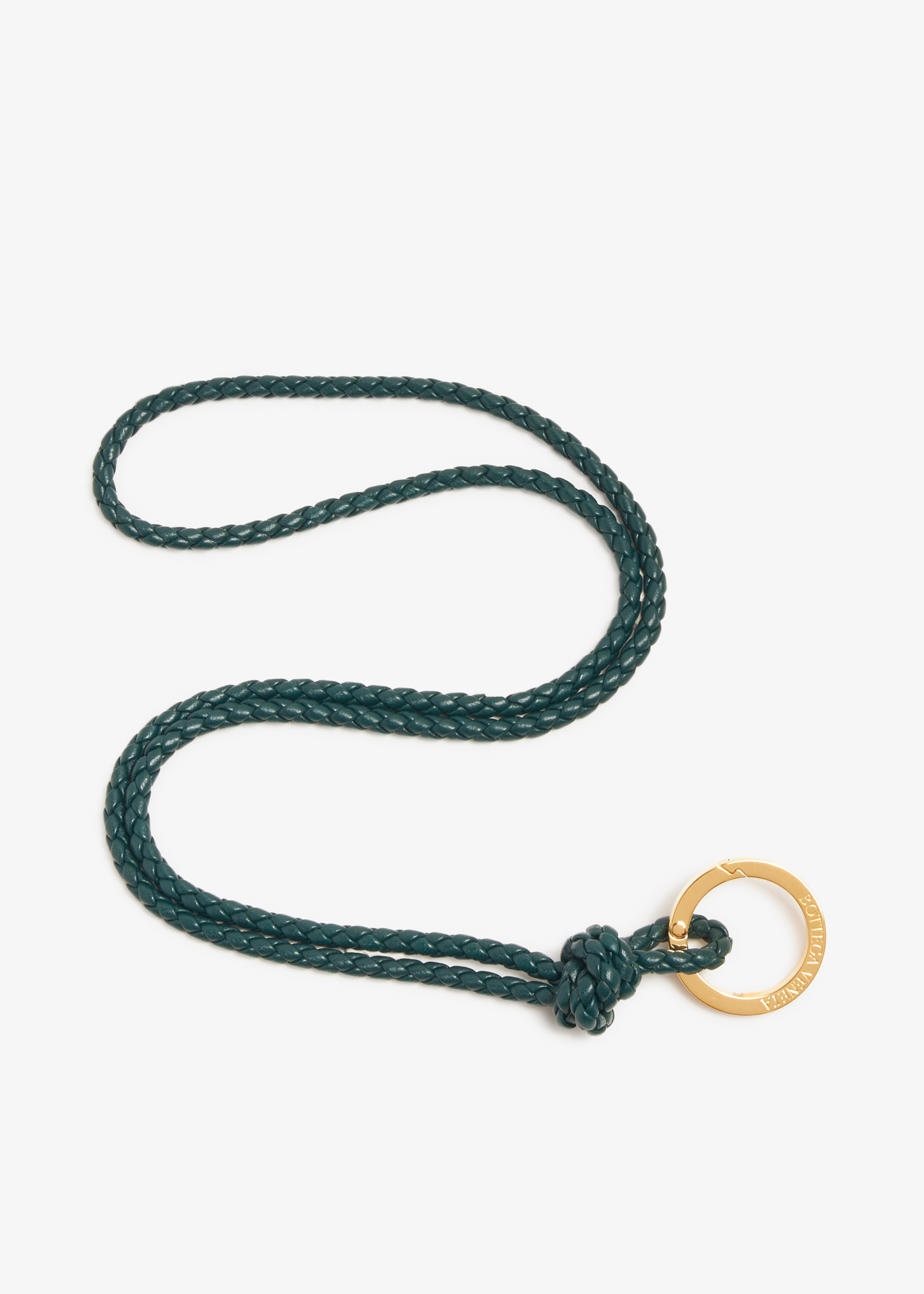 

Intreccio long keyring, Green