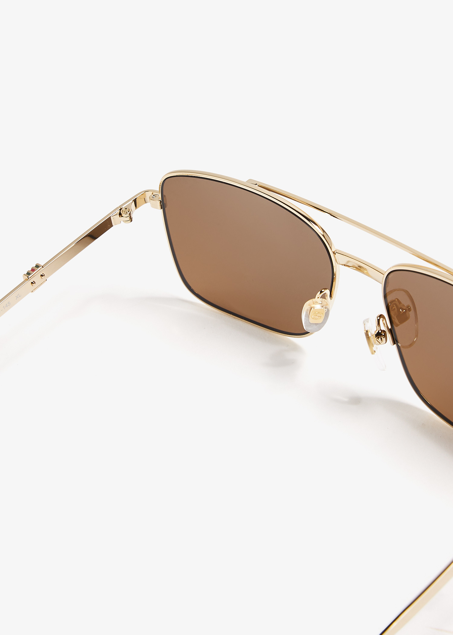 Gucci Square-frame sunglasses for Men - Gold in UAE | Level