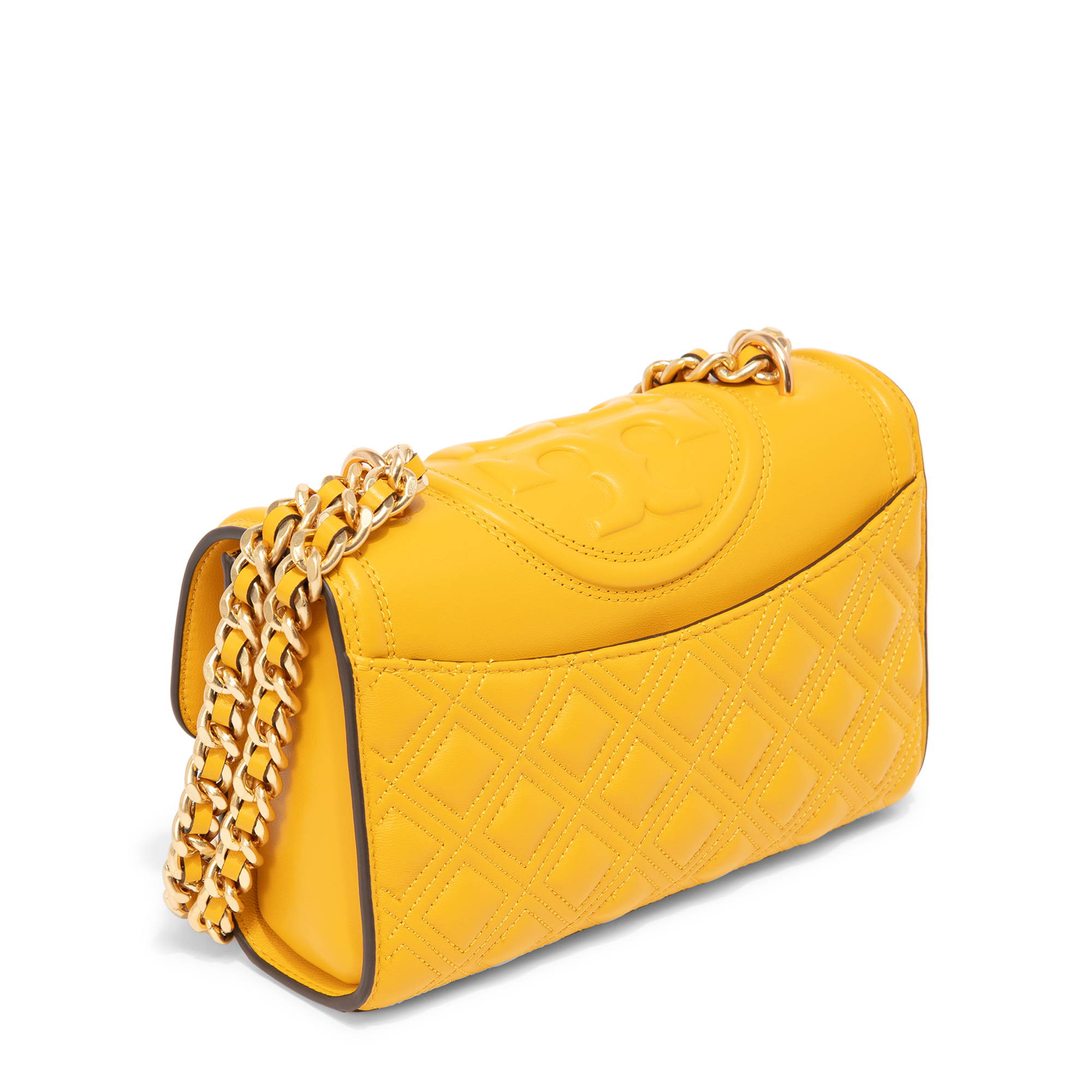 

Fleming small convertible shoulder bag, Yellow