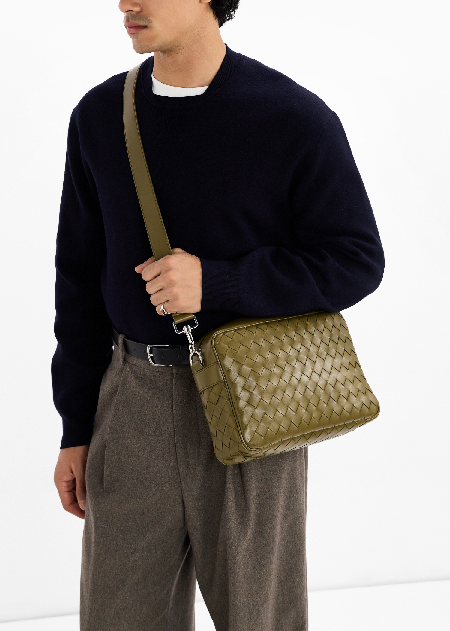 

Intrecciato Camera bag, Khaki