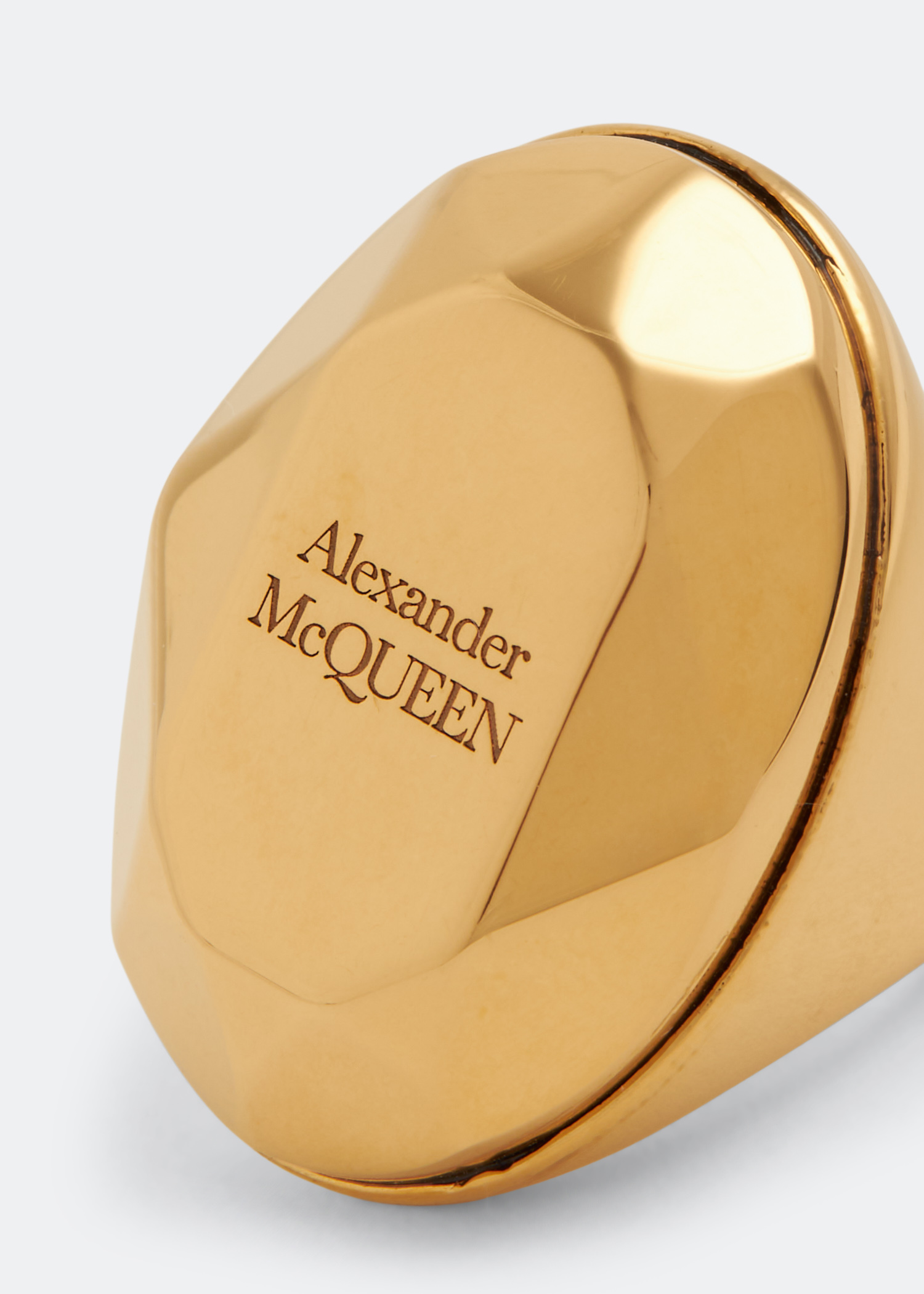 

The Faceted Stone ring, Gold