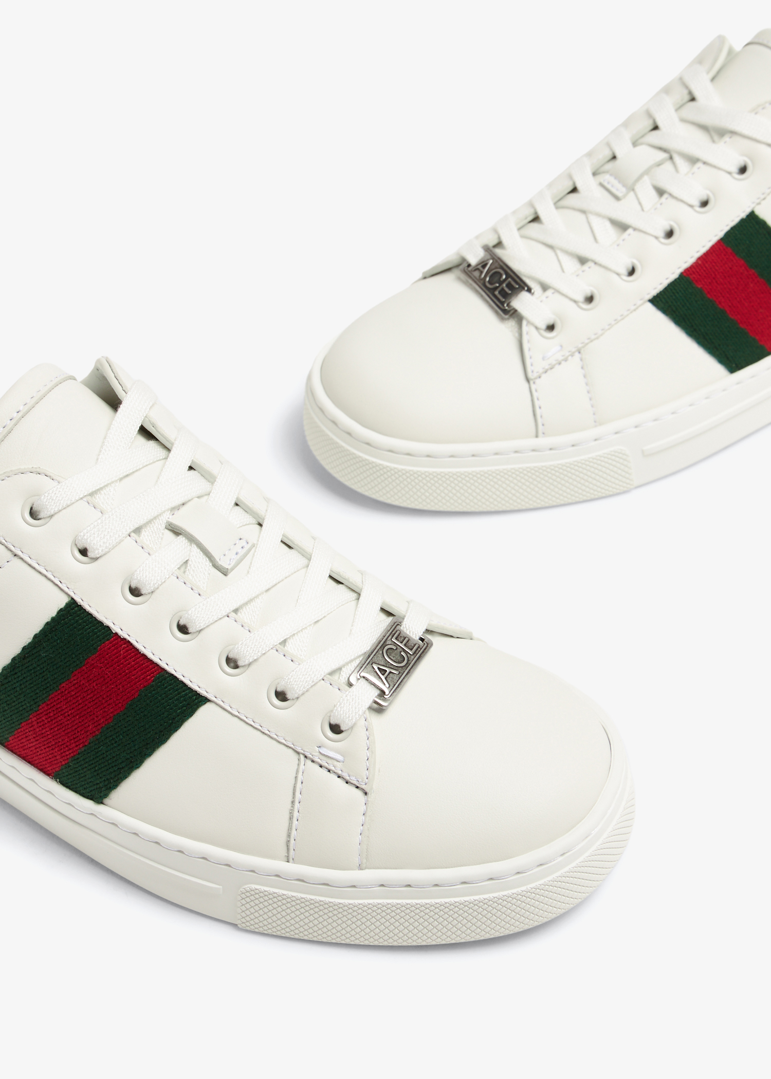 Gucci Men White Leather and Python Embossed Leather Ace Sneakers 5/39 –  STYLISHTOP