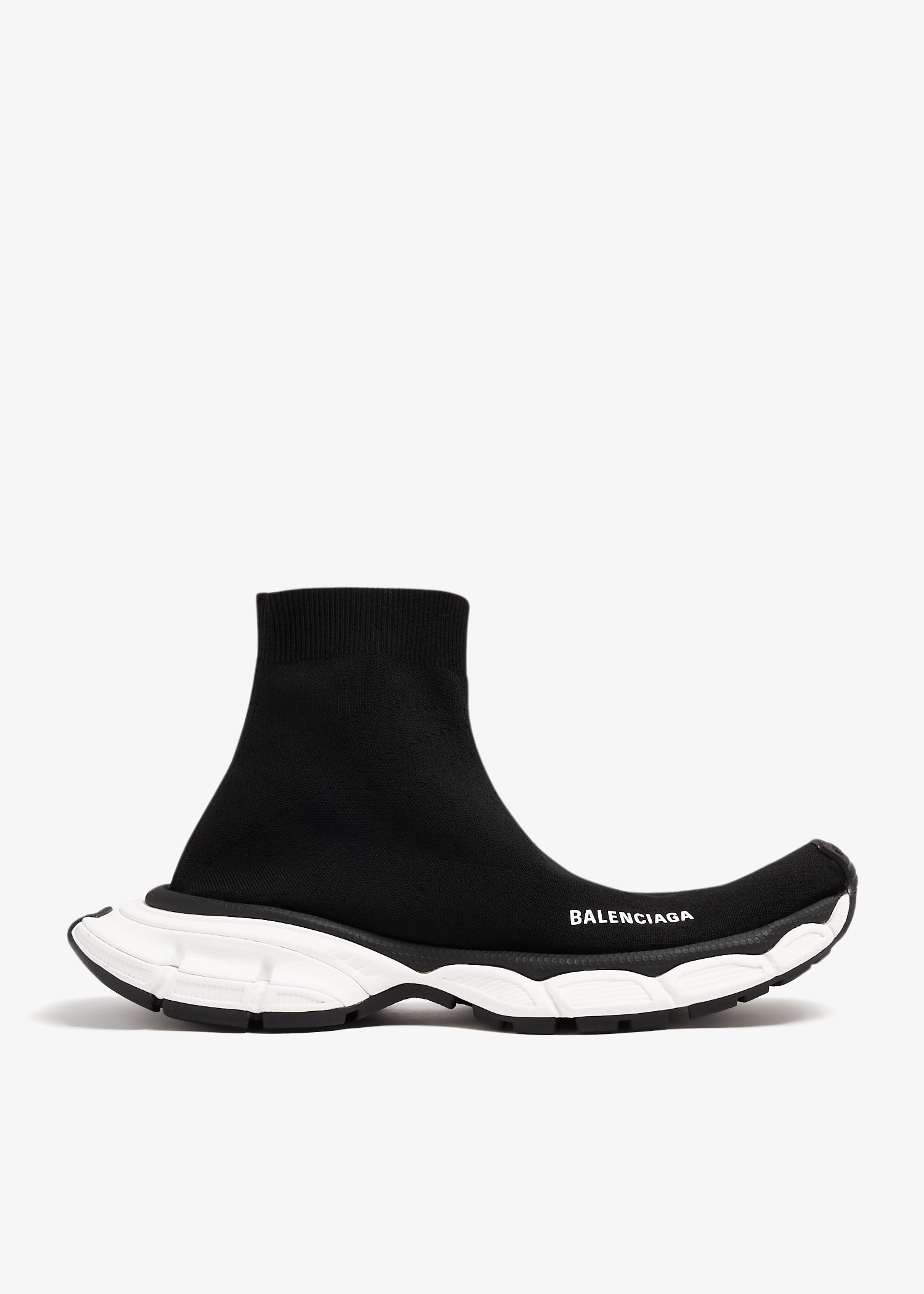 

3XL Sock knit sneakers, Black
