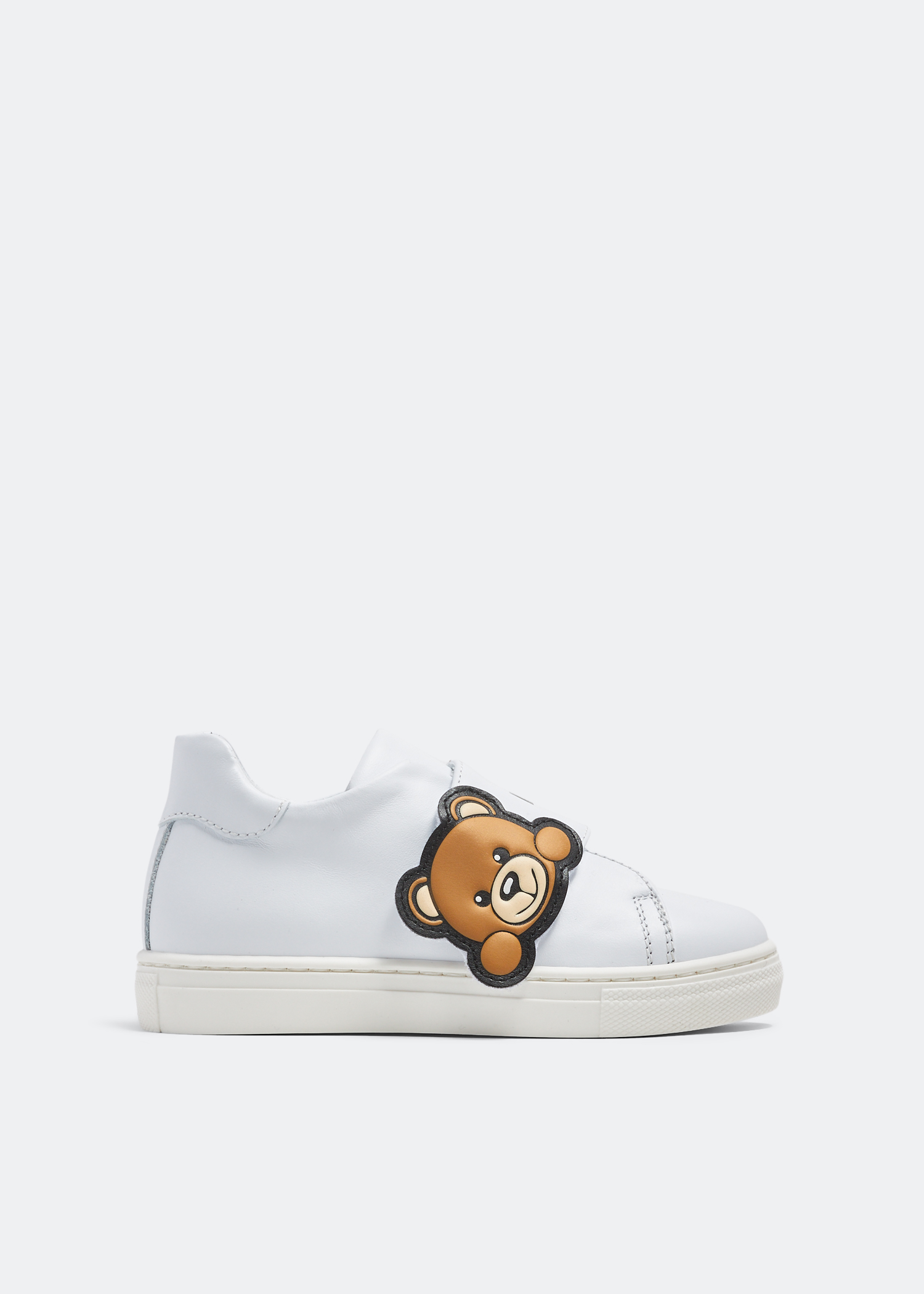 

Teddy Patch velcro-strap sneakers, White