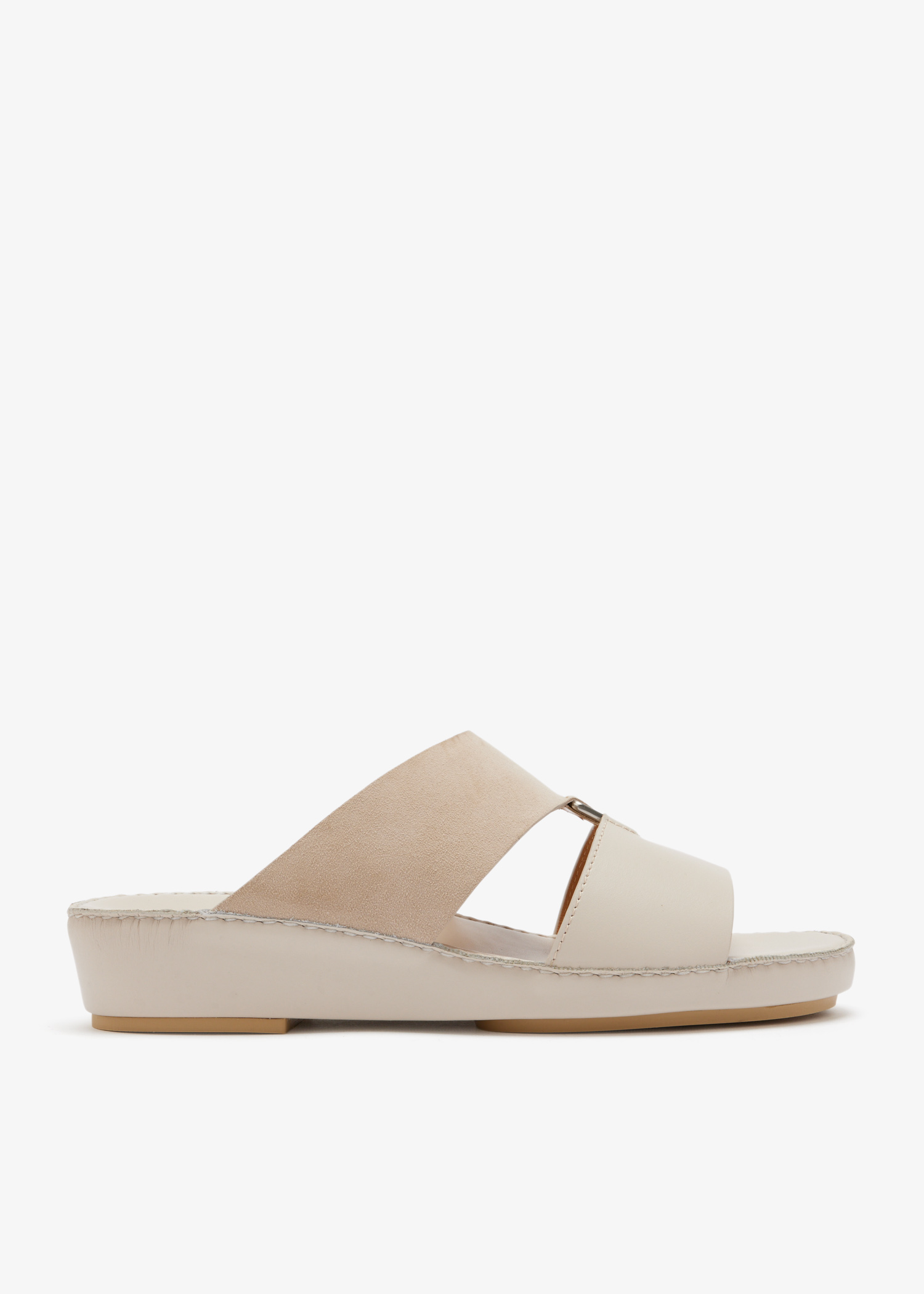 

Buckle sandals, Cream