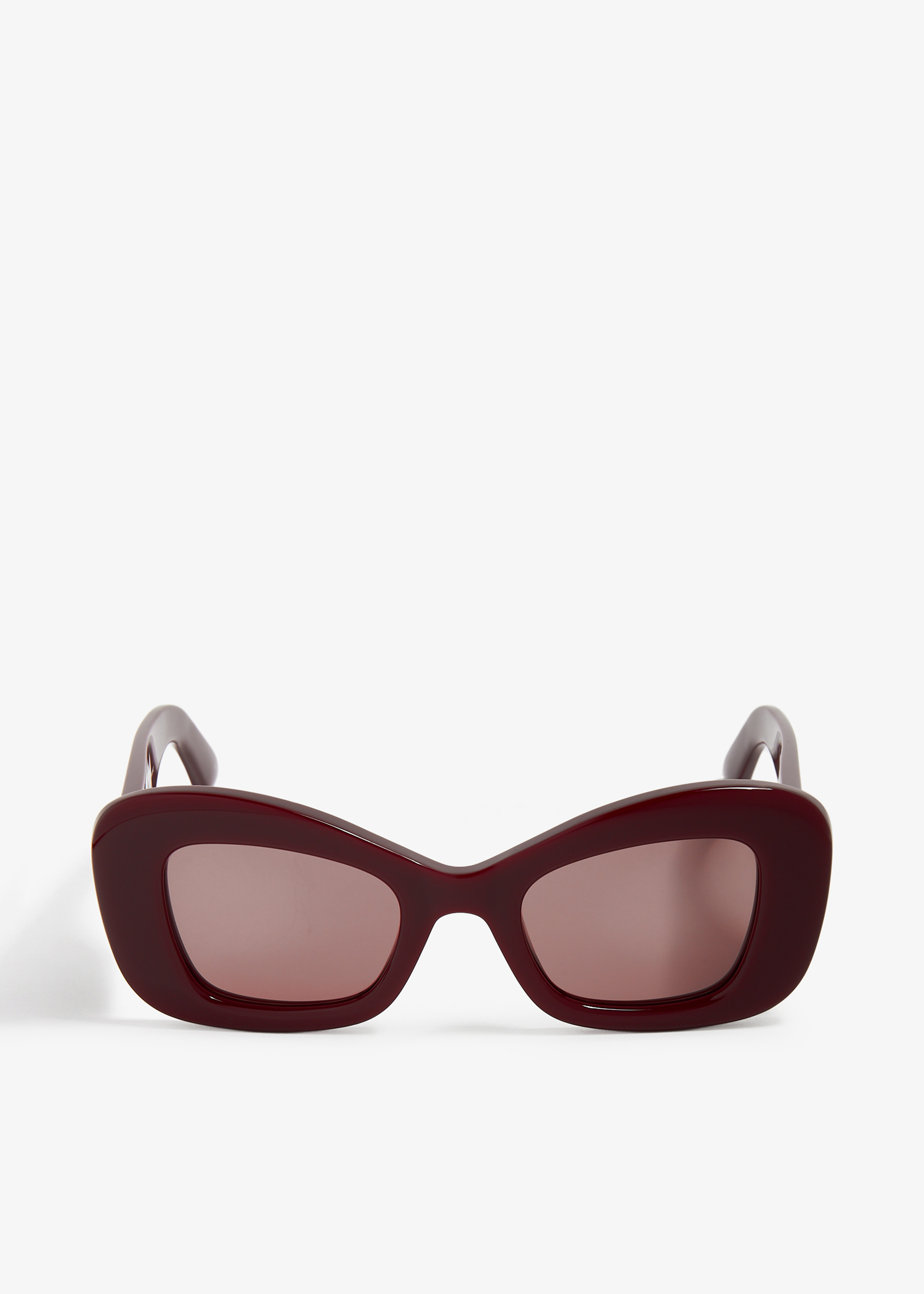 

Bold cat-eye sunglasses, Burgundy