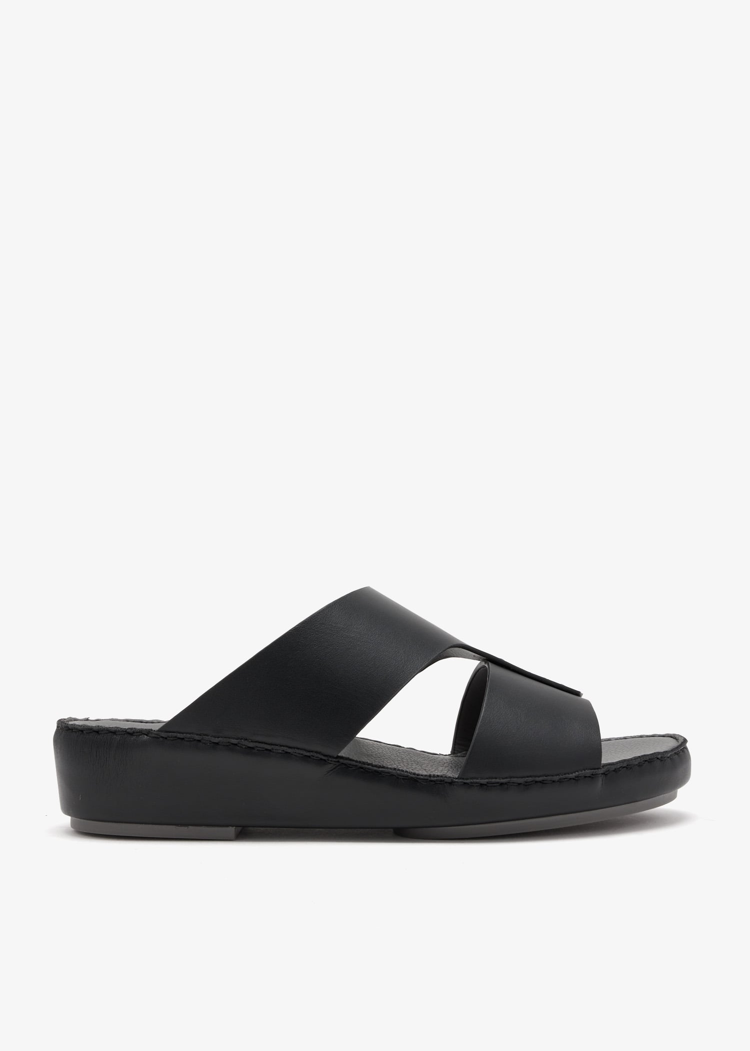 

Leather sandals, Black