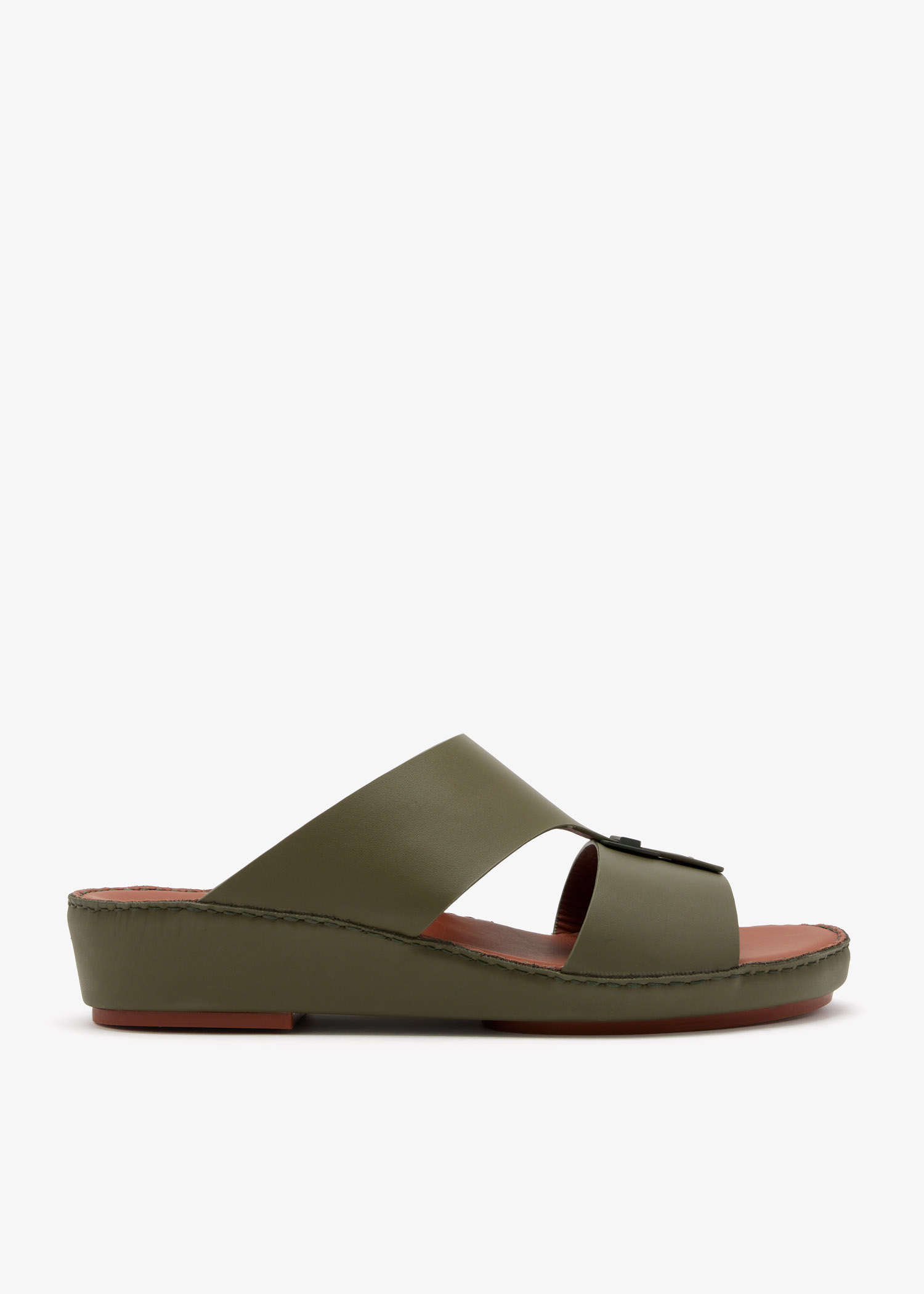 

Buckle sandals, Khaki
