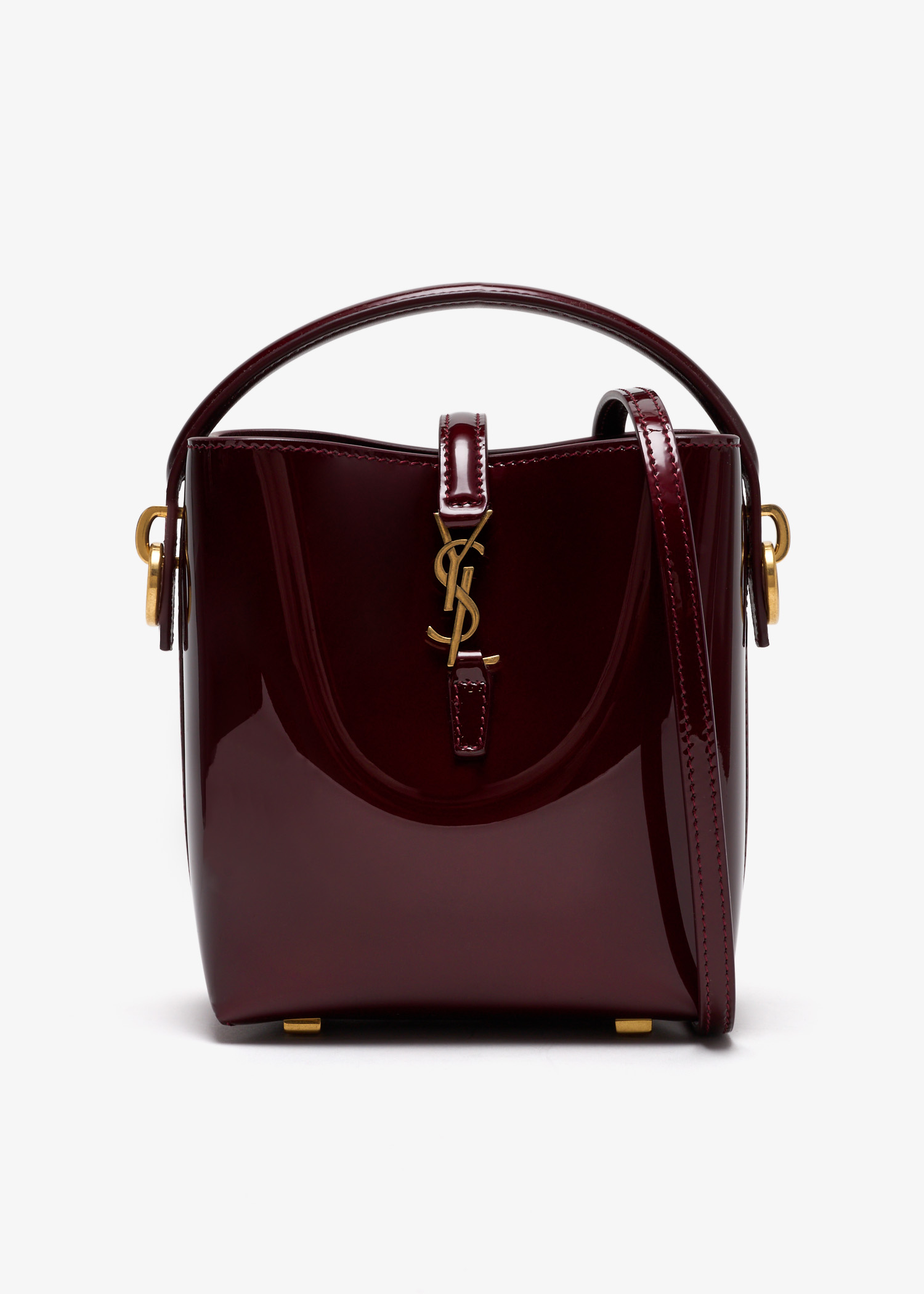 

Le 37 mini bucket bag, Burgundy