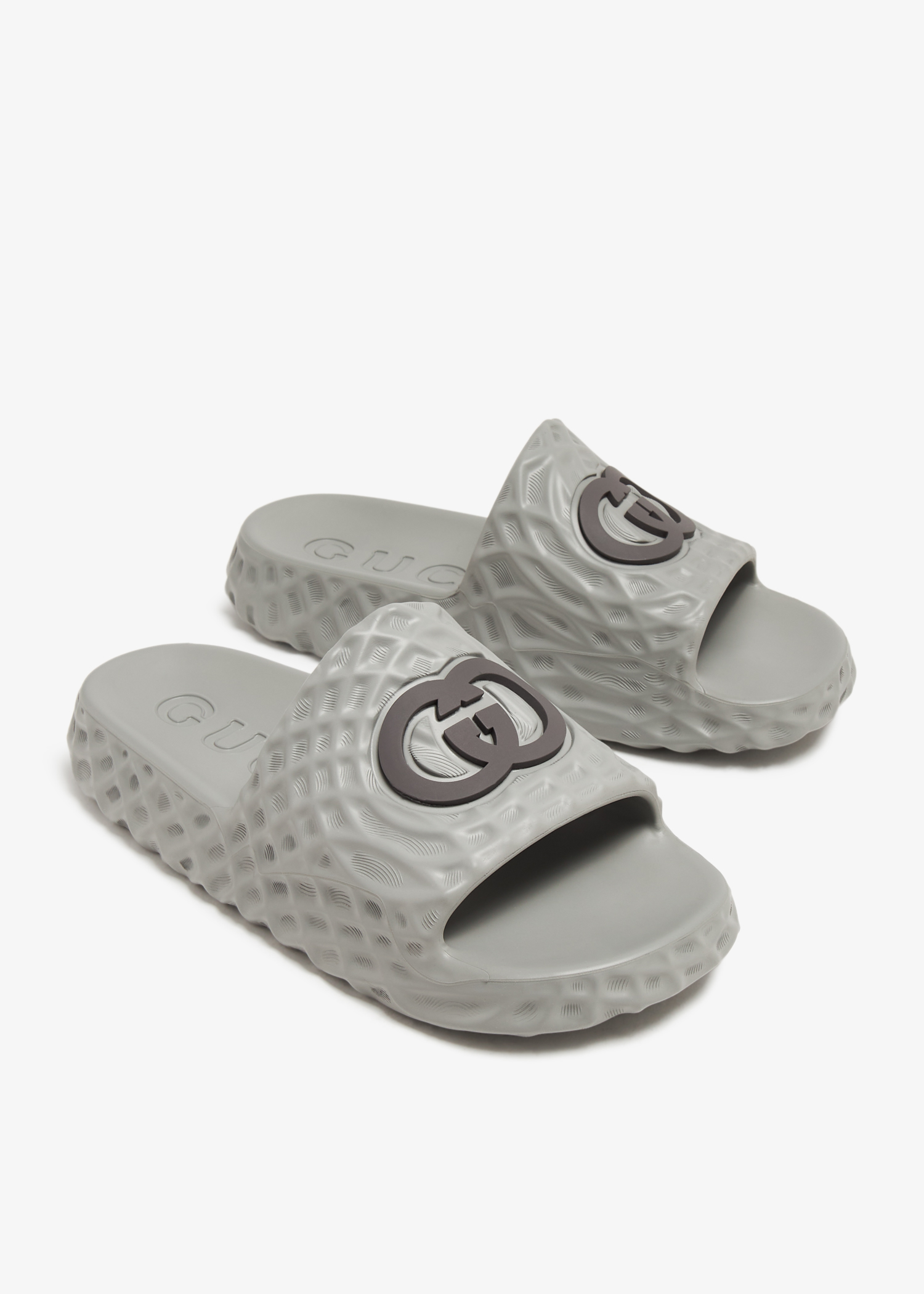 Gucci slides grey 2025