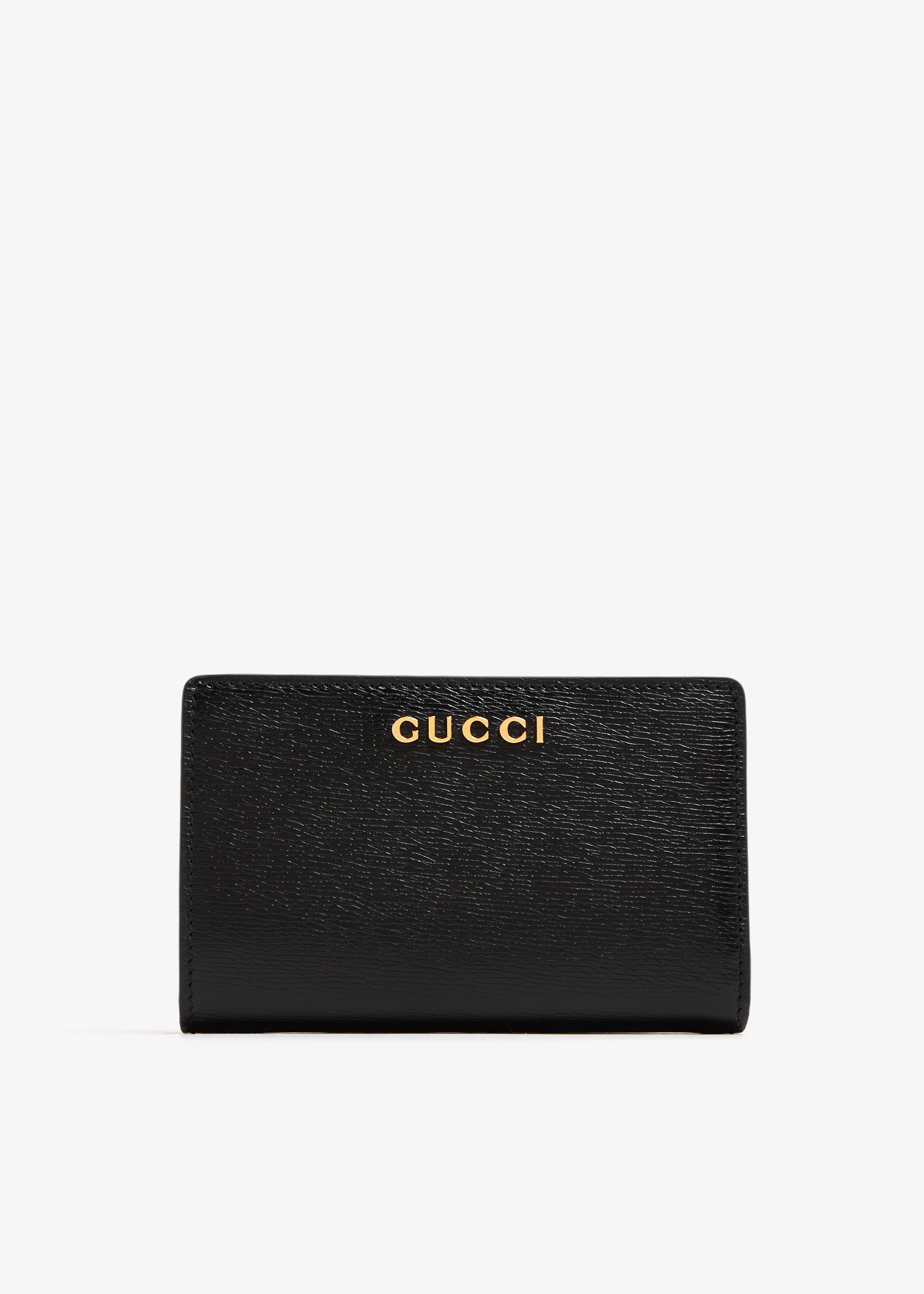 Gucci Script zip-around wallet, Black