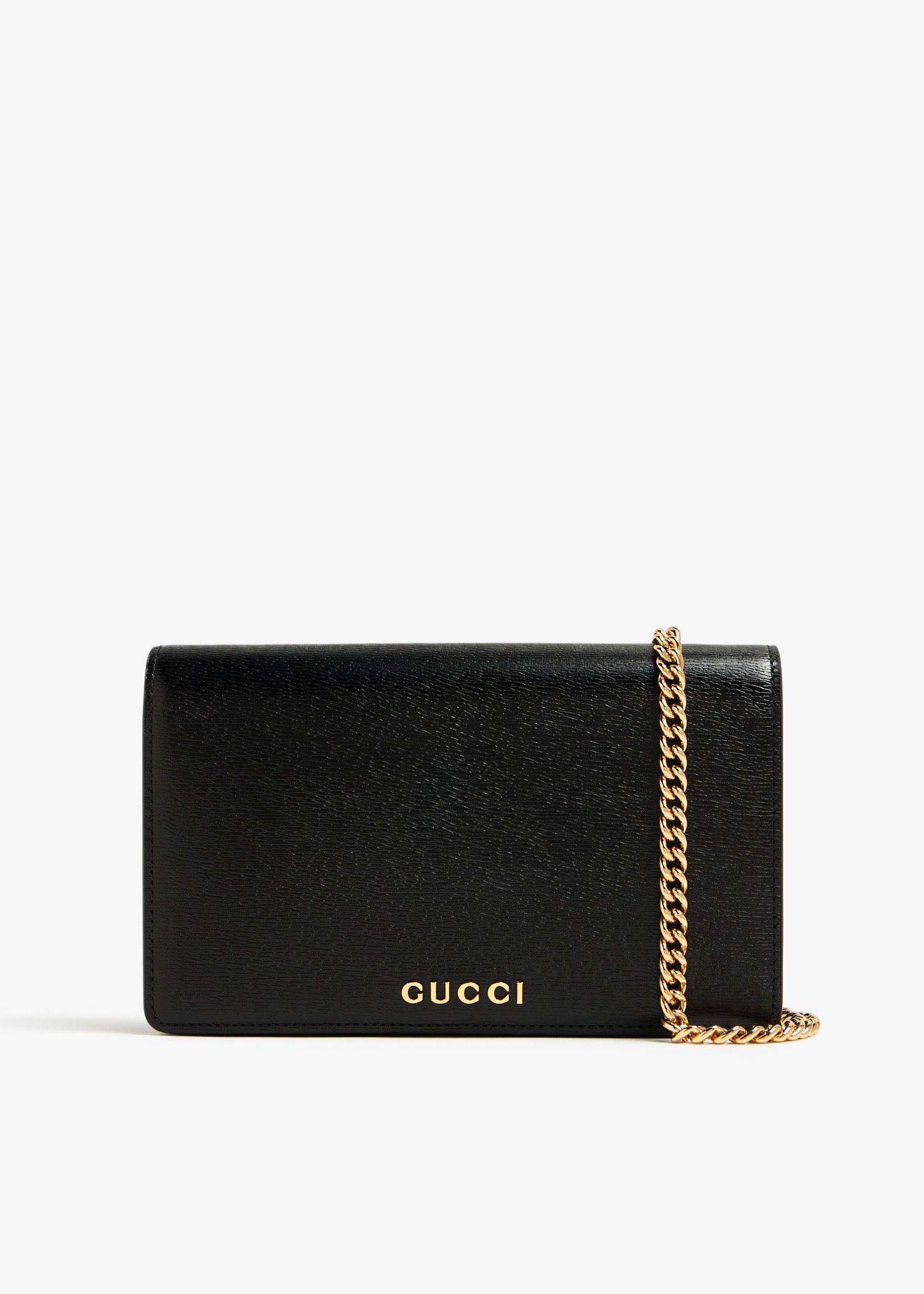 Gucci Gucci Script chain wallet for Women Black in UAE Level Shoes