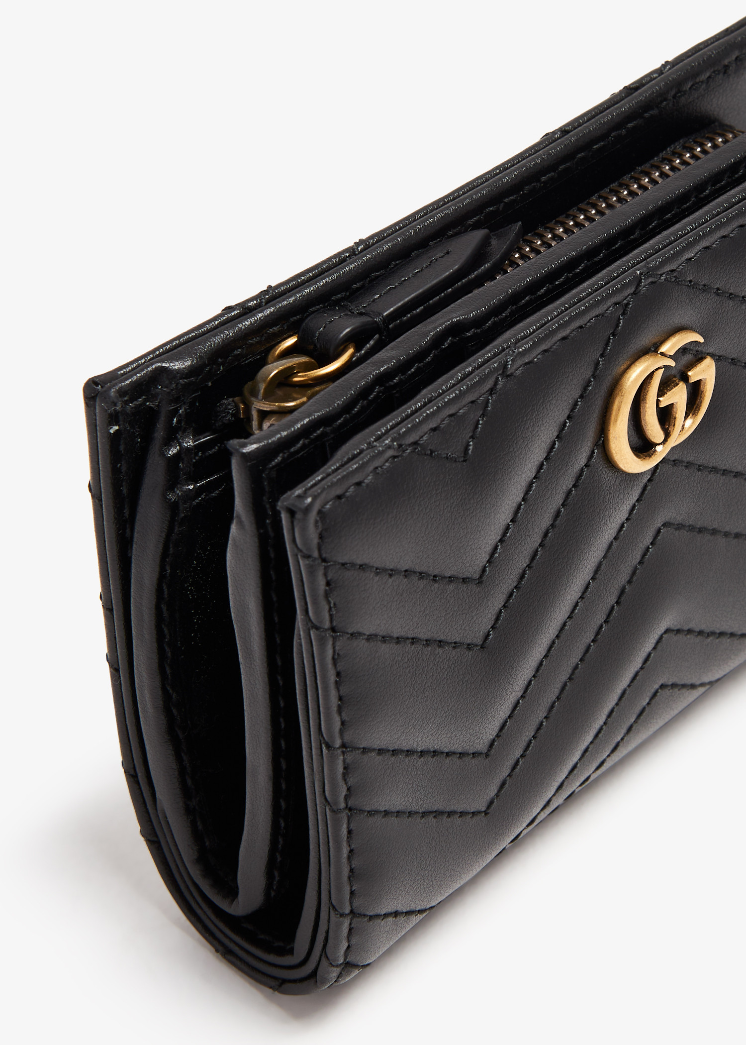 Black gucci marmont best sale wallet