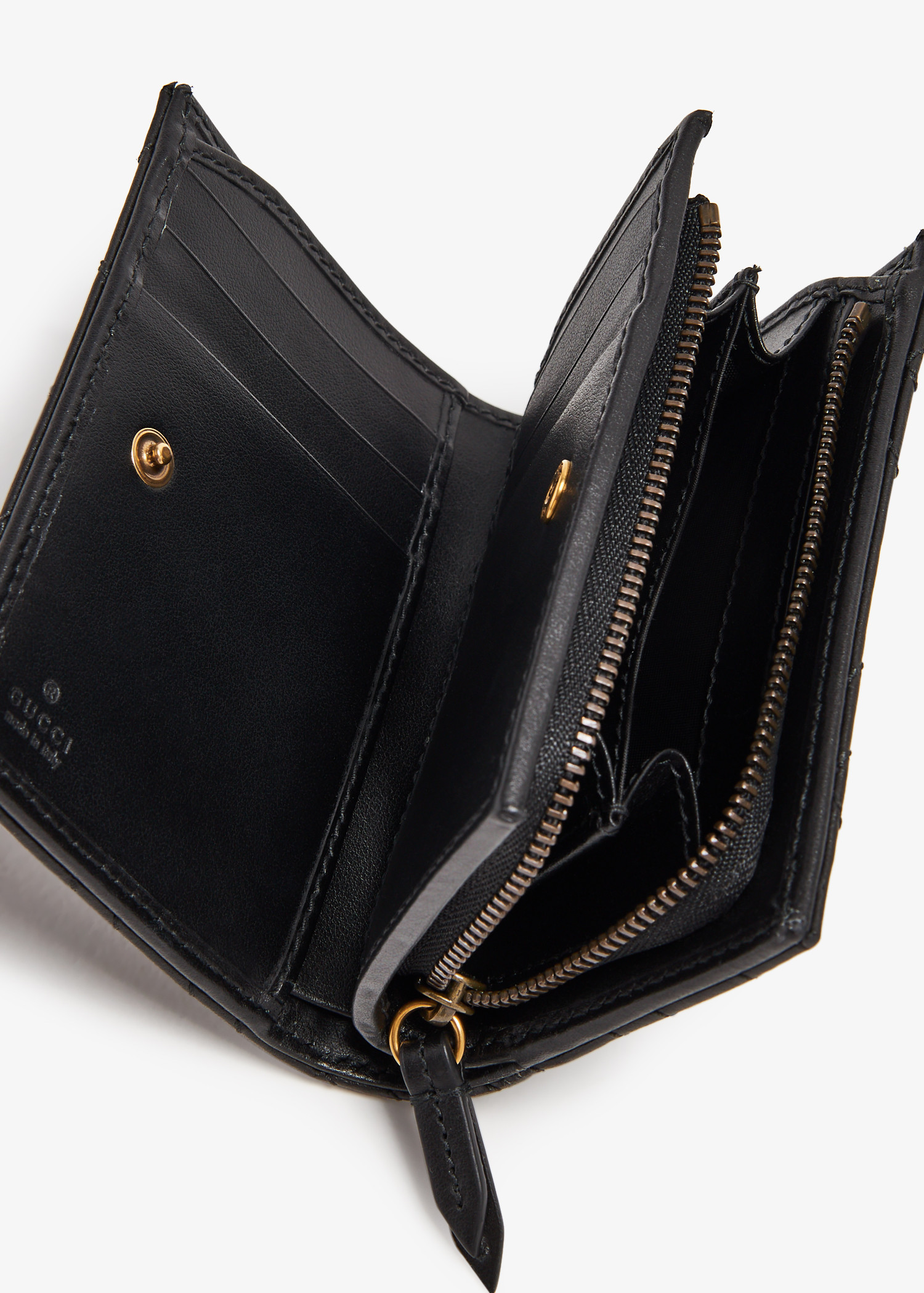 Gucci black small sale gg marmont wallet