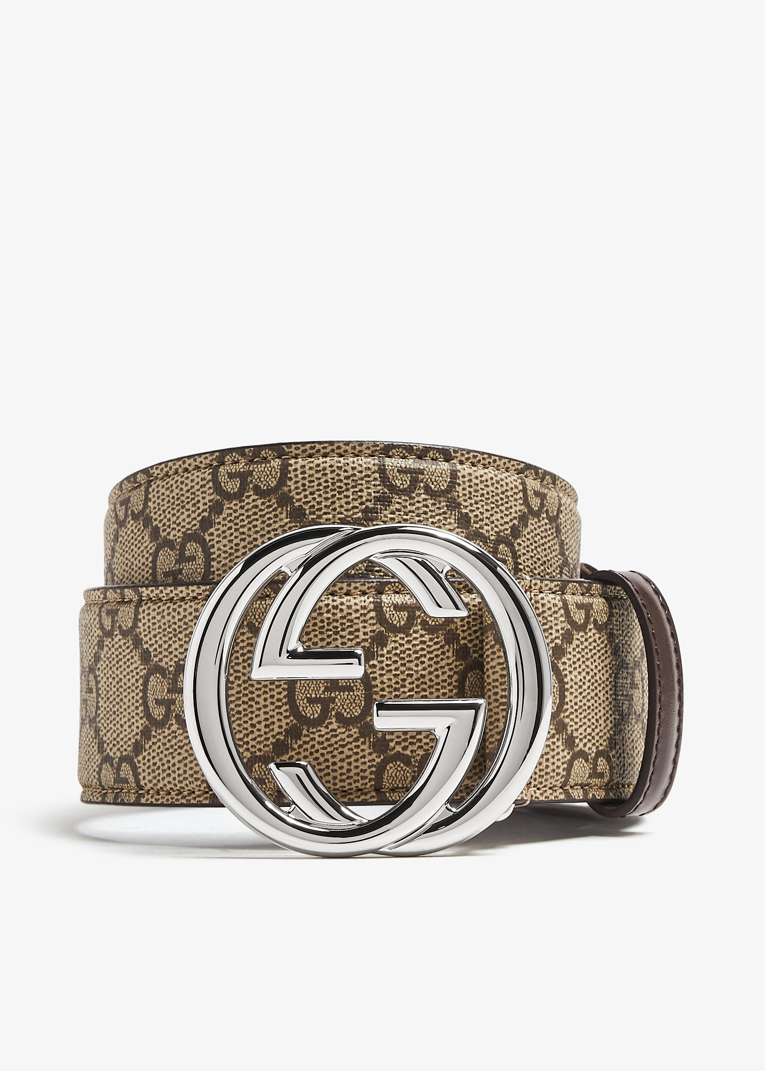 Gucci Interlocking G buckle belt for Men Beige in UAE Level Shoes