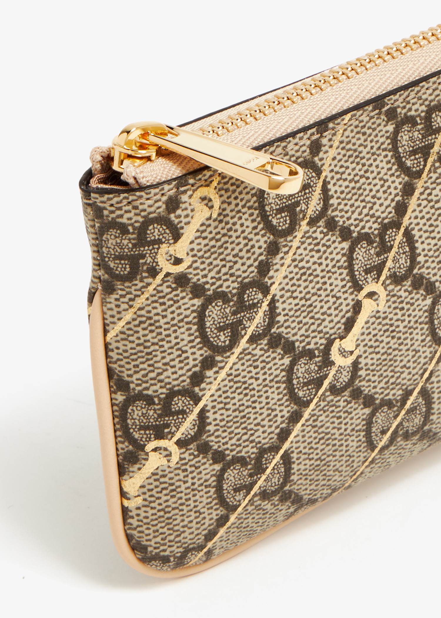Gg supreme canvas top wrist wallet