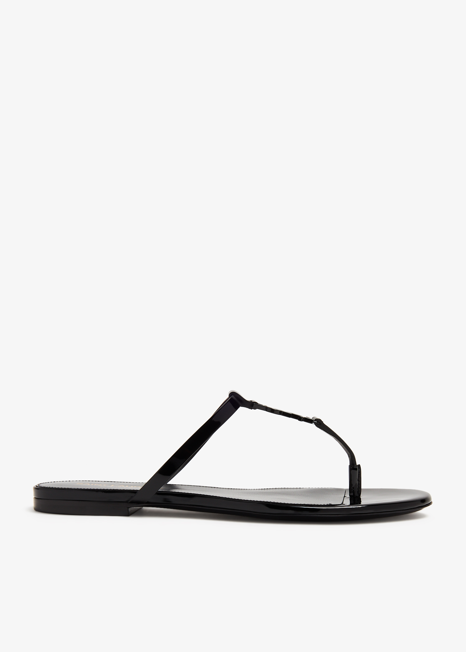 

Cassandra flat slide sandals, Black