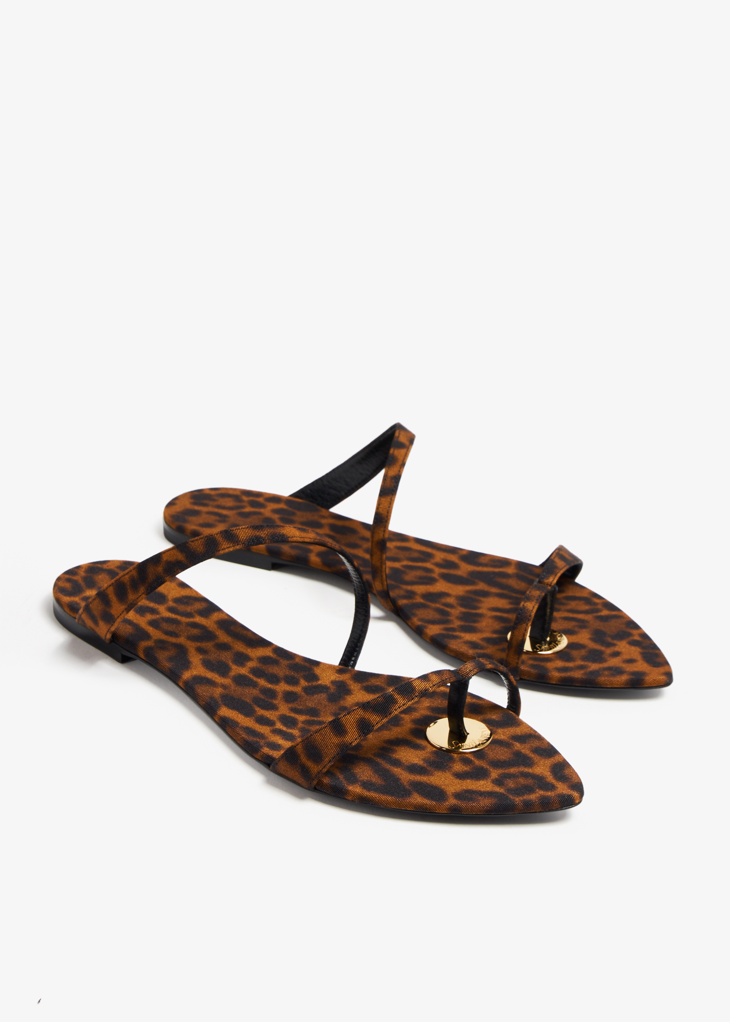 Saint Laurent Tanger slide sandals for Women Animal Printed in Oman Level Shoes