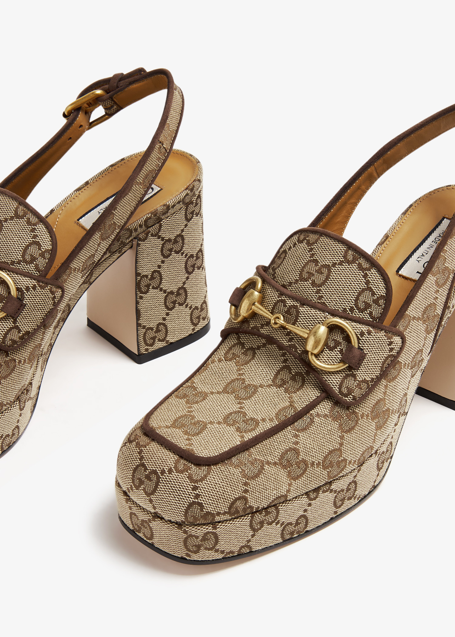 

Horsebit slingback pumps, Prints