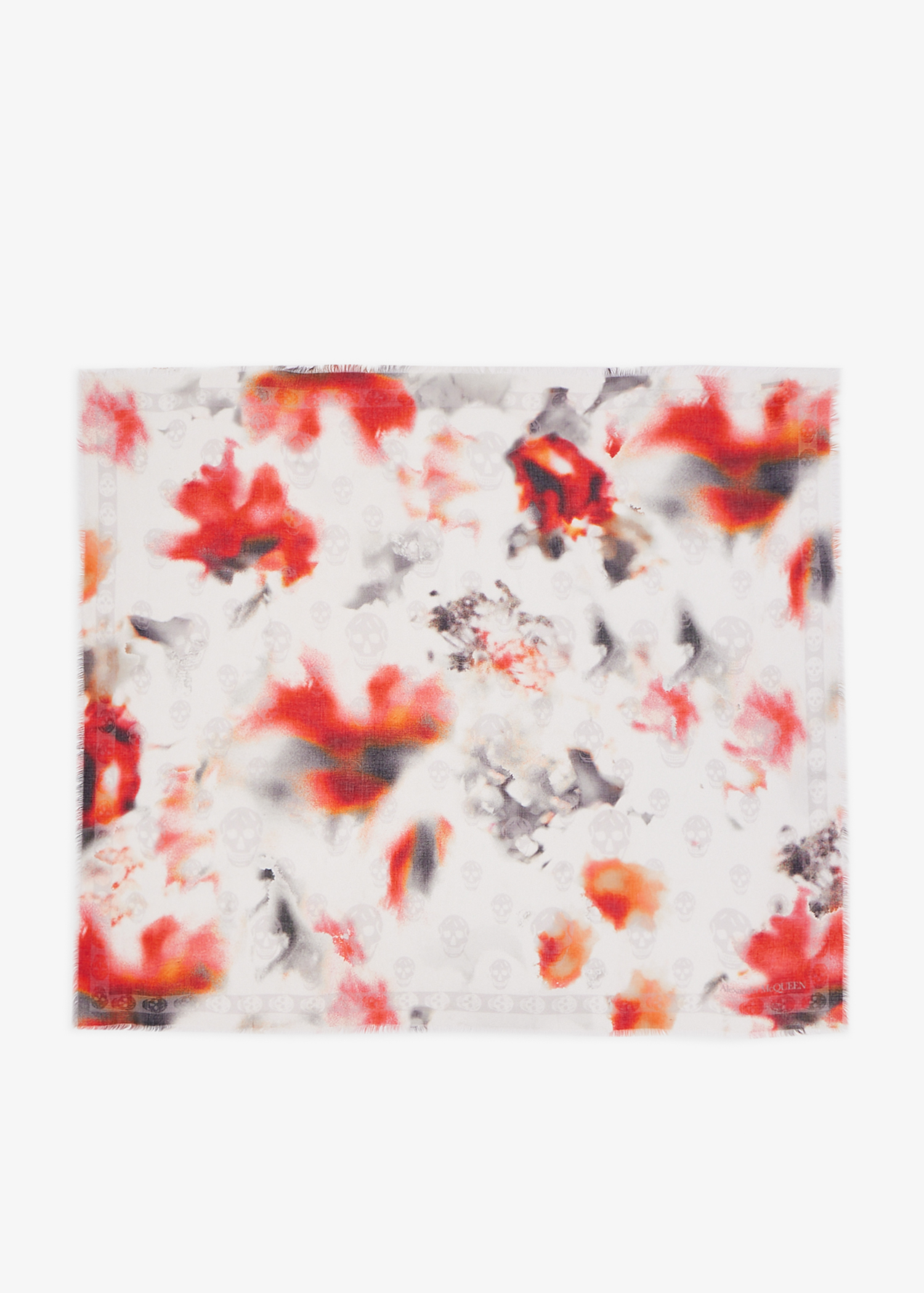 

Obscured Flower classic skull foulard, Prints