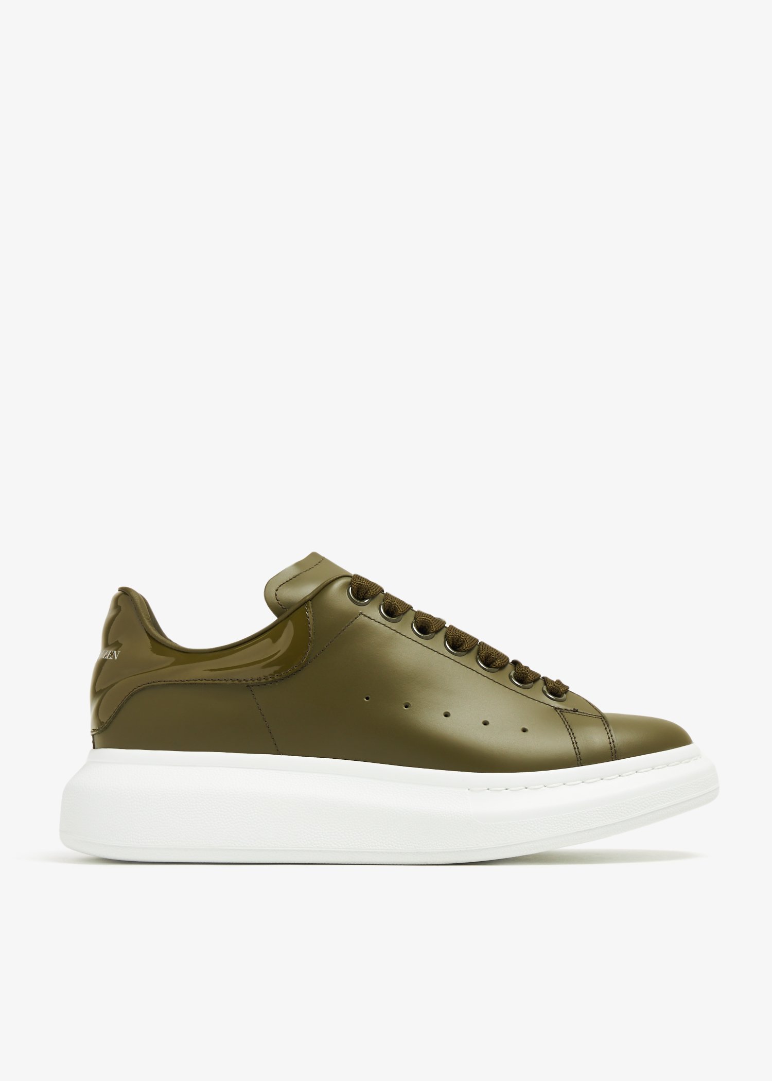 Alexander mcqueen top olive green sneakers