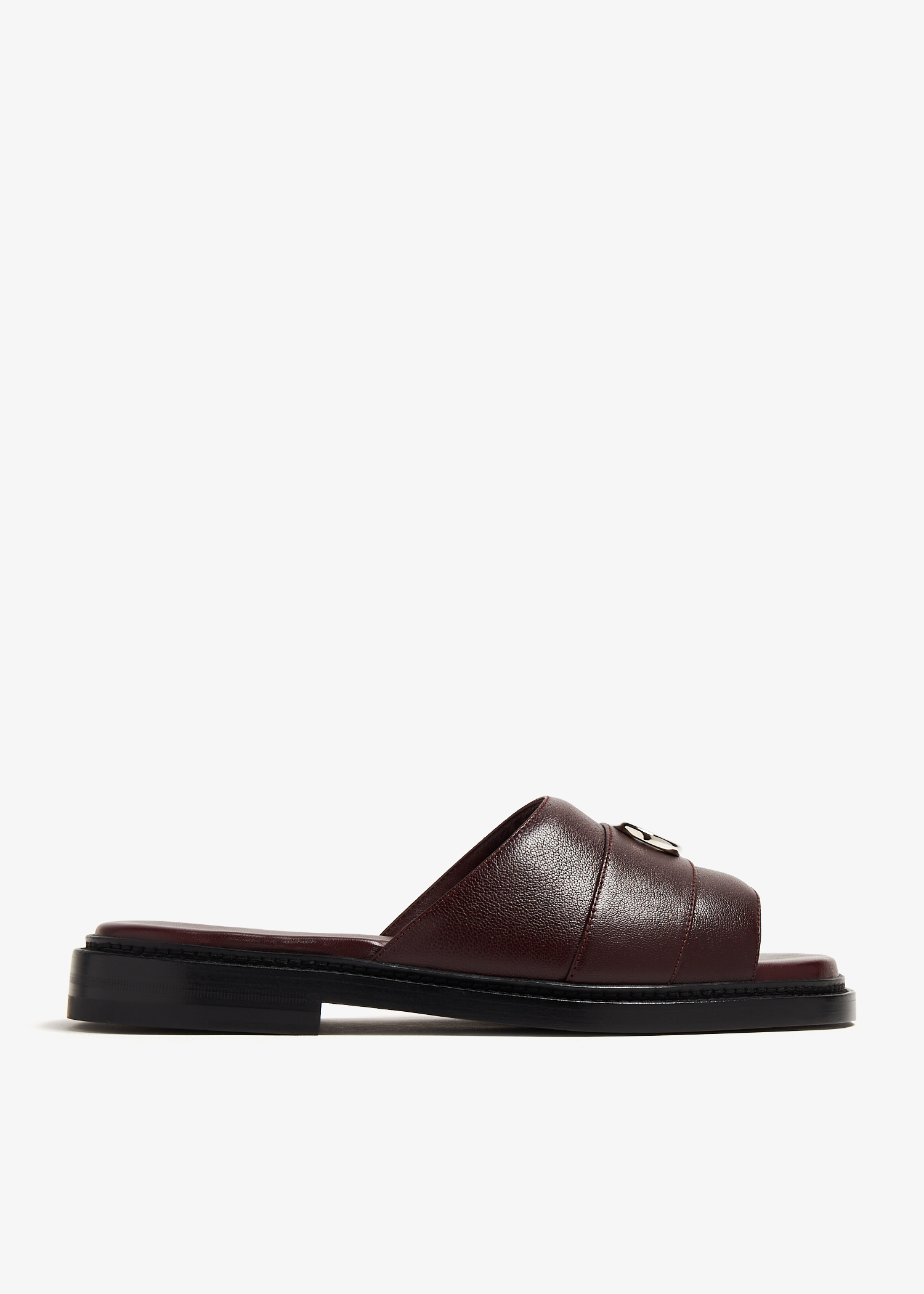Mens hotsell leather slides