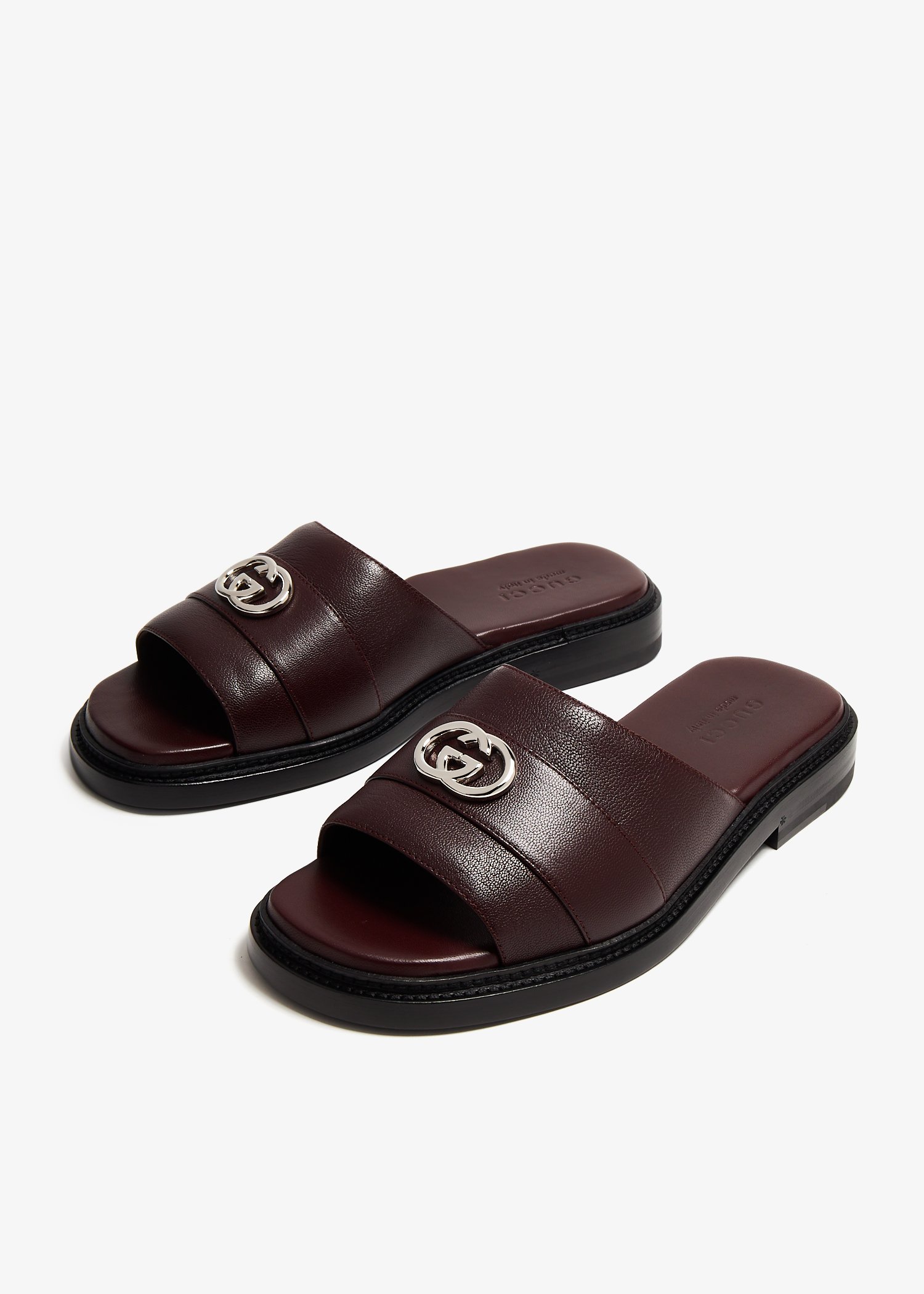 Gucci sale slides leather