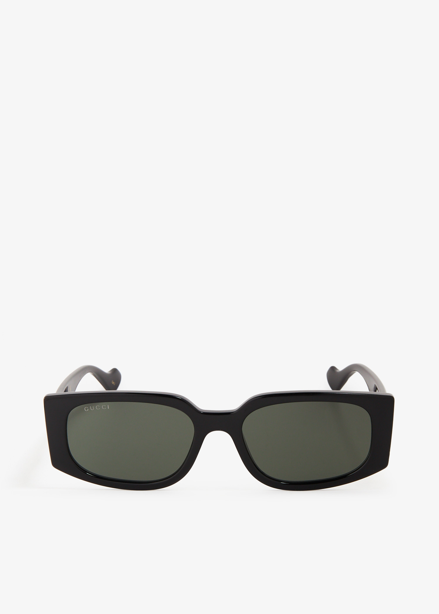 

Rectangular-frame sunglasses, Black