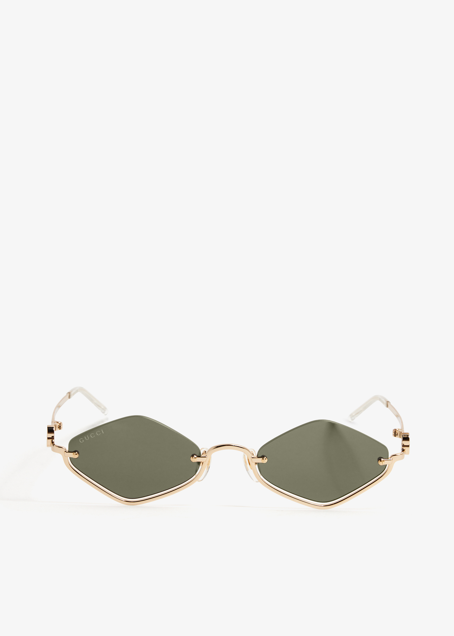 Gucci Diamond frame sunglasses for Women Gold in UAE Level Shoes
