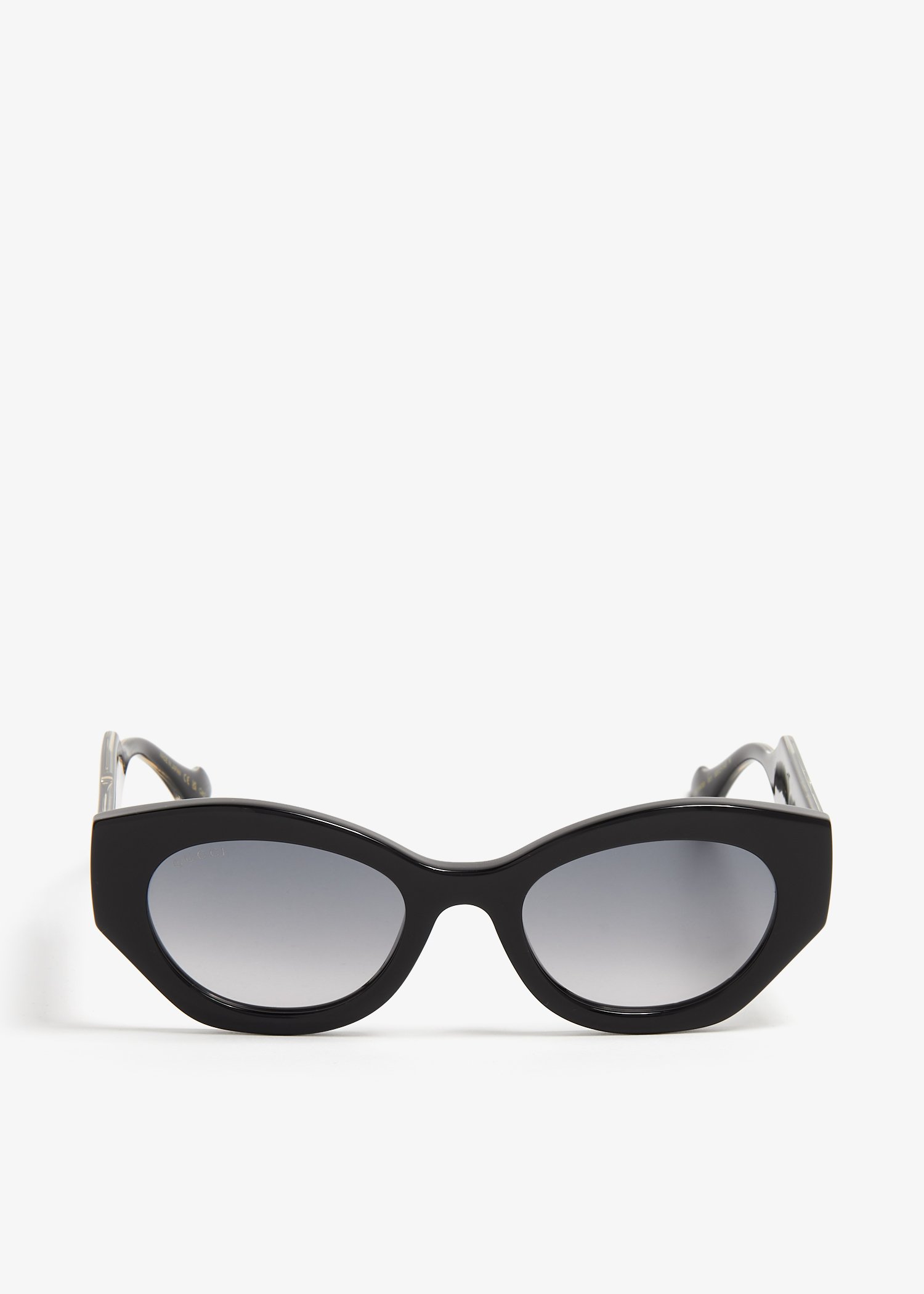

Oval frame sunglasses, Black