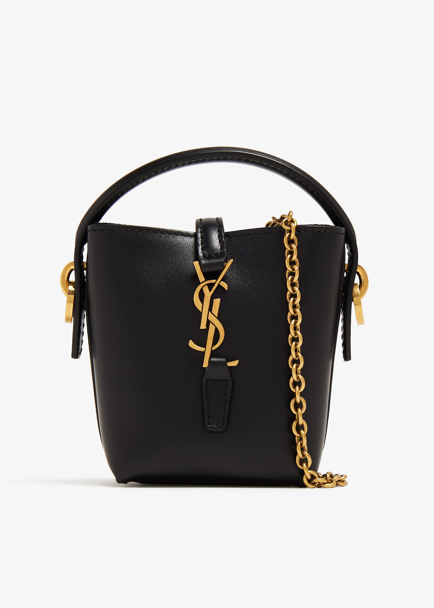 

Le 37 micro bucket bag, Black