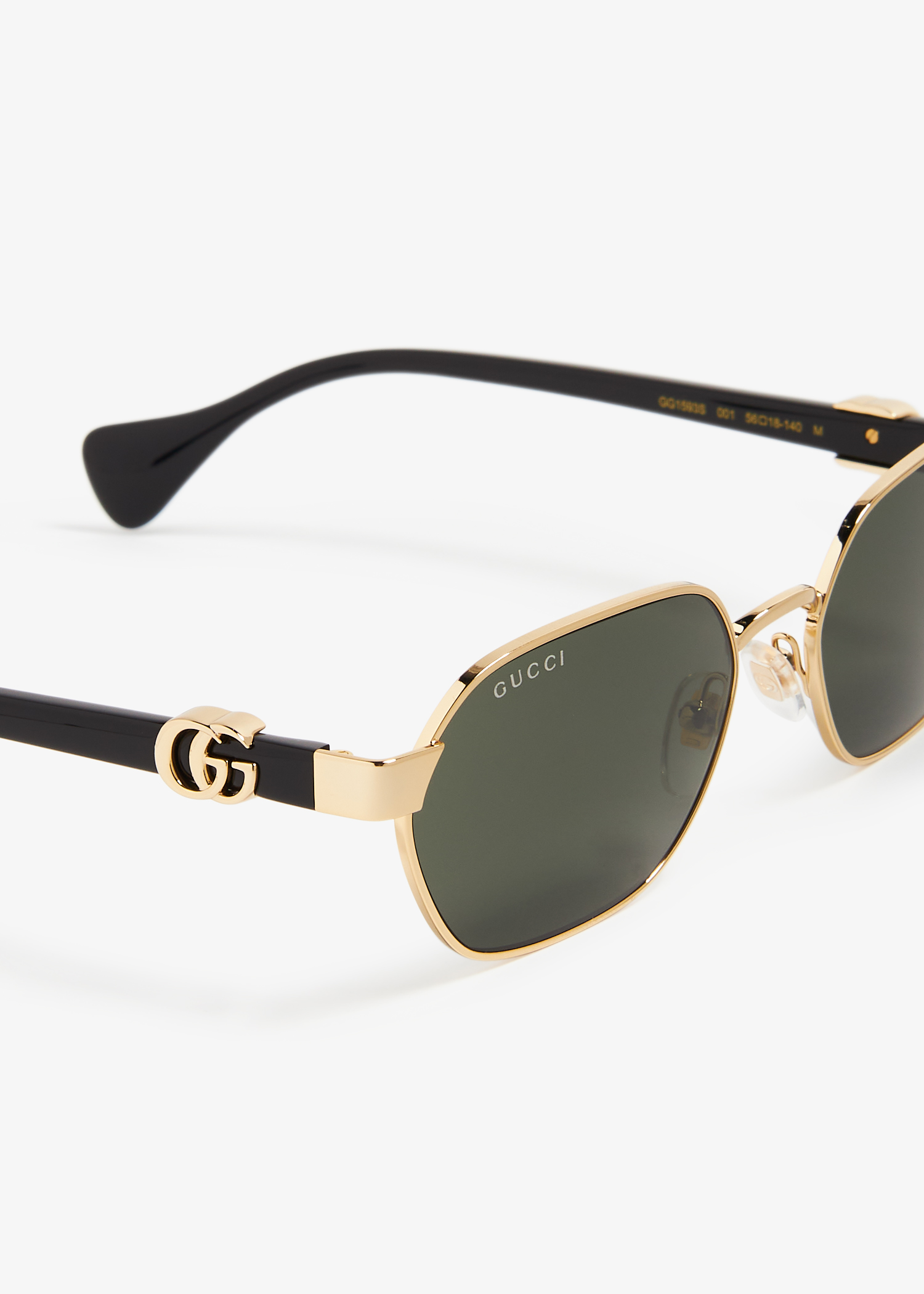 

Round-frame sunglasses, Green