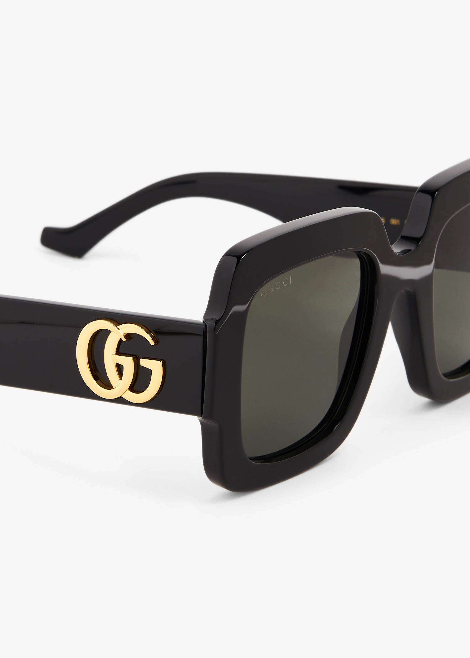 Gucci Square frame Double G sunglasses for Women Black in UAE Level Shoes