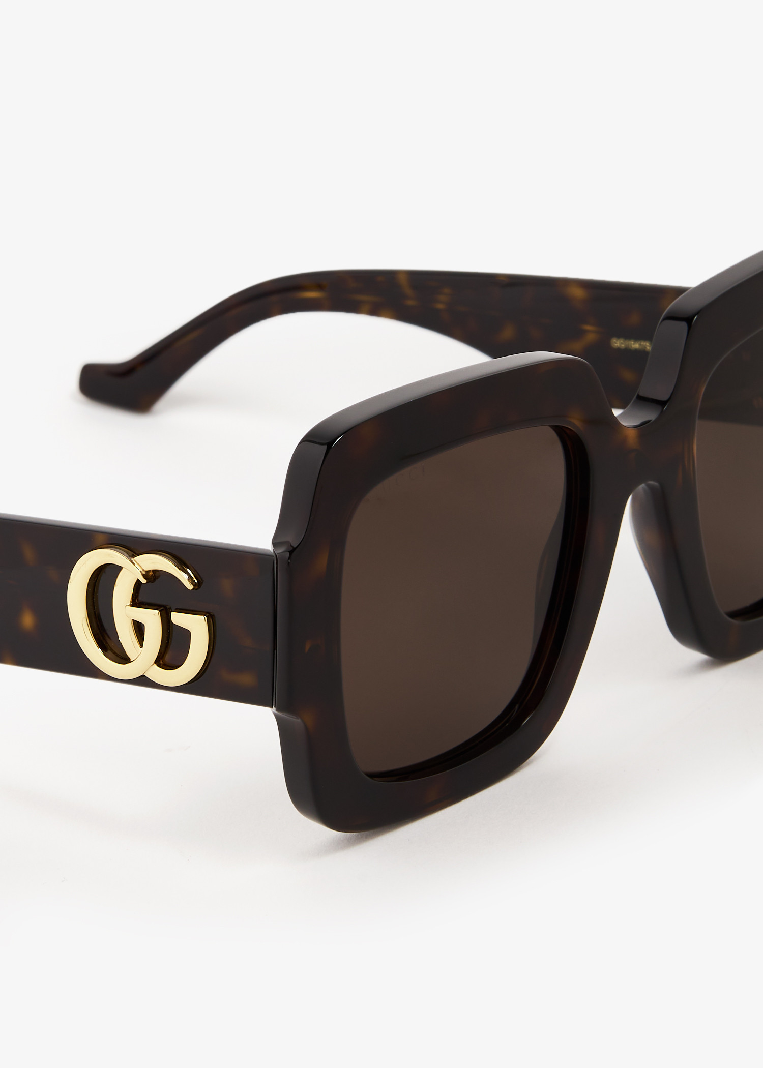 Gucci Square frame Double G sunglasses for Women Brown in UAE Level Shoes