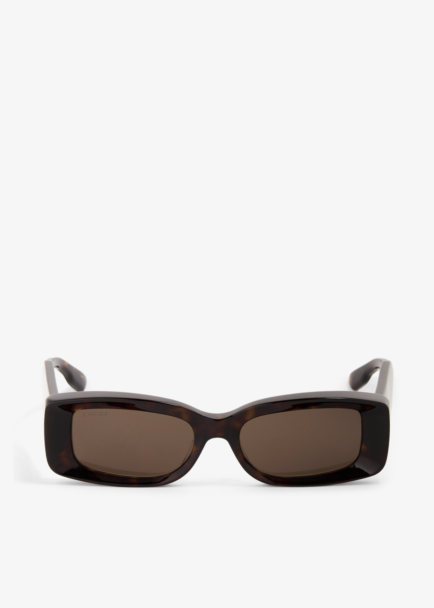 

Rectangular-frame sunglasses, Brown