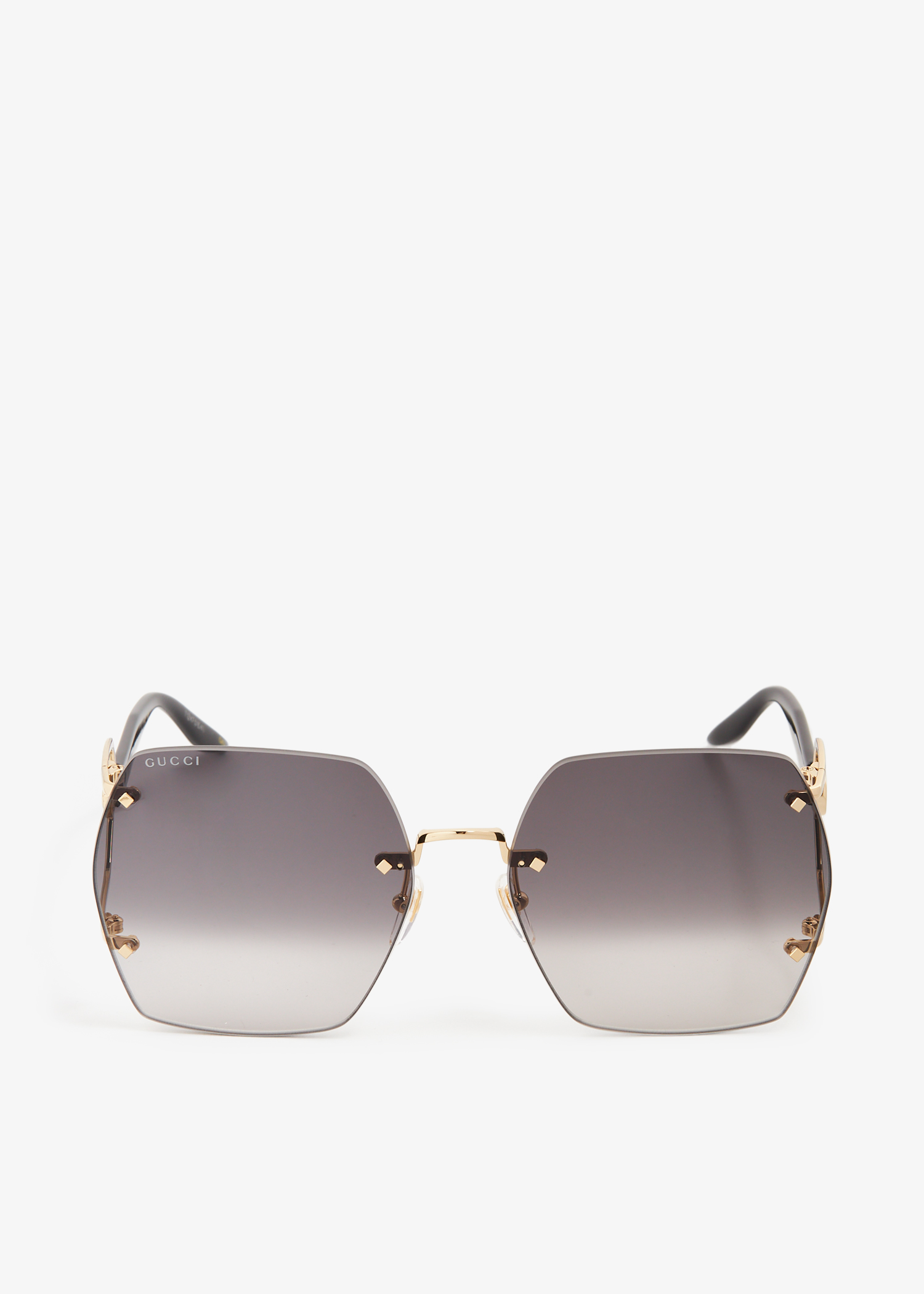 Gucci Geometric frame sunglasses for Women Grey in UAE Level Shoes