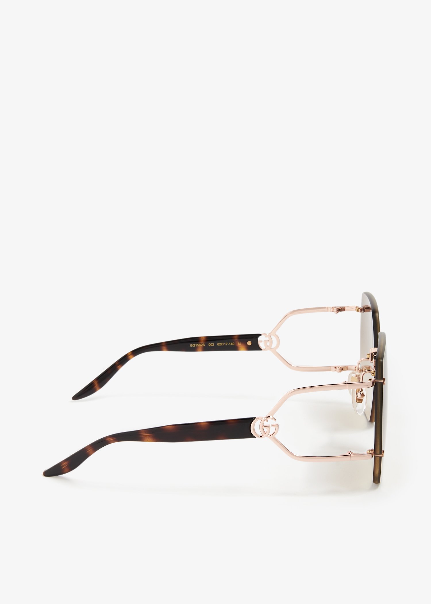 Gucci Geometric frame sunglasses for Women Gold in UAE Level Shoes