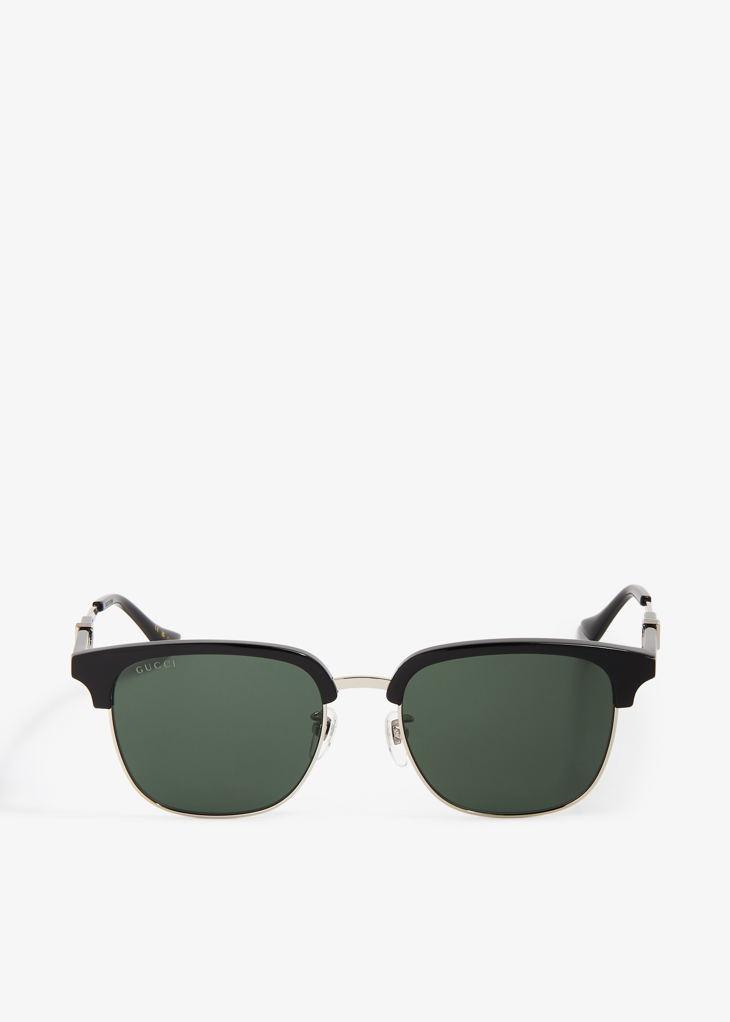 

Oval-frame sunglasses, Green