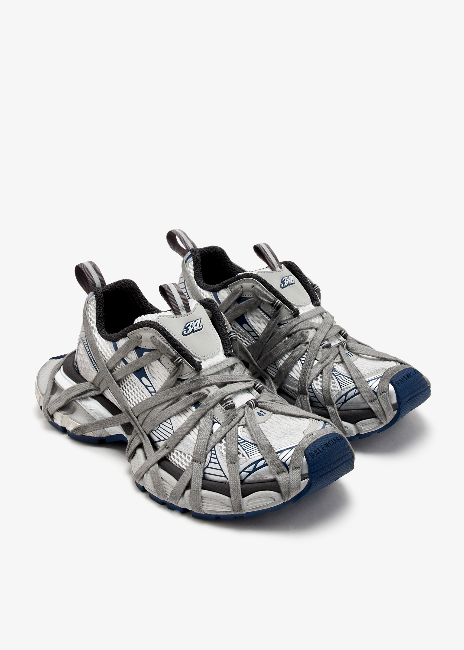 Balenciaga 3XL Extreme Lace sneakers for Men - White in UAE Balenciaga 3XL Extreme Lace sneakers for Men - White in UAE