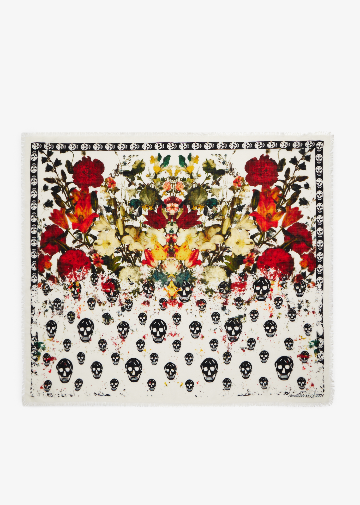 

Classic Skull floral scarf, Prints