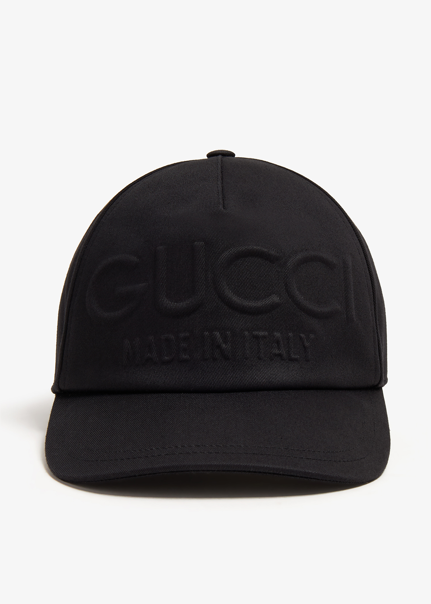 

Gucci embossed baseball cap, Black