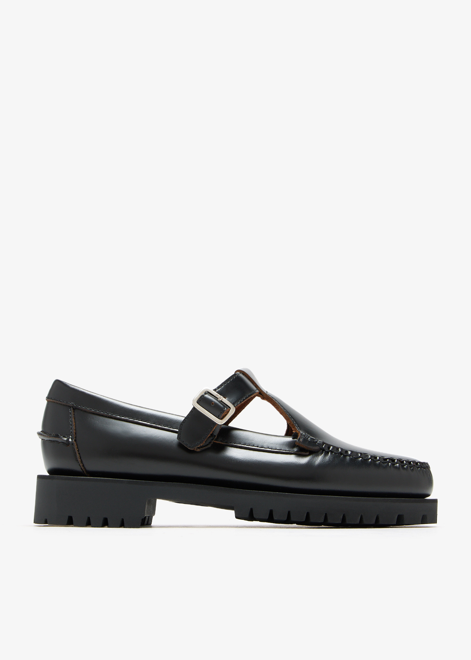 

Georgina Lug sandal loafers, Black