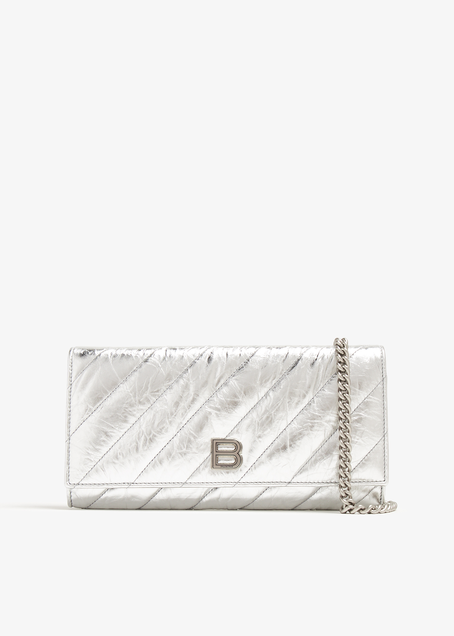 

Crush chain wallet, Silver