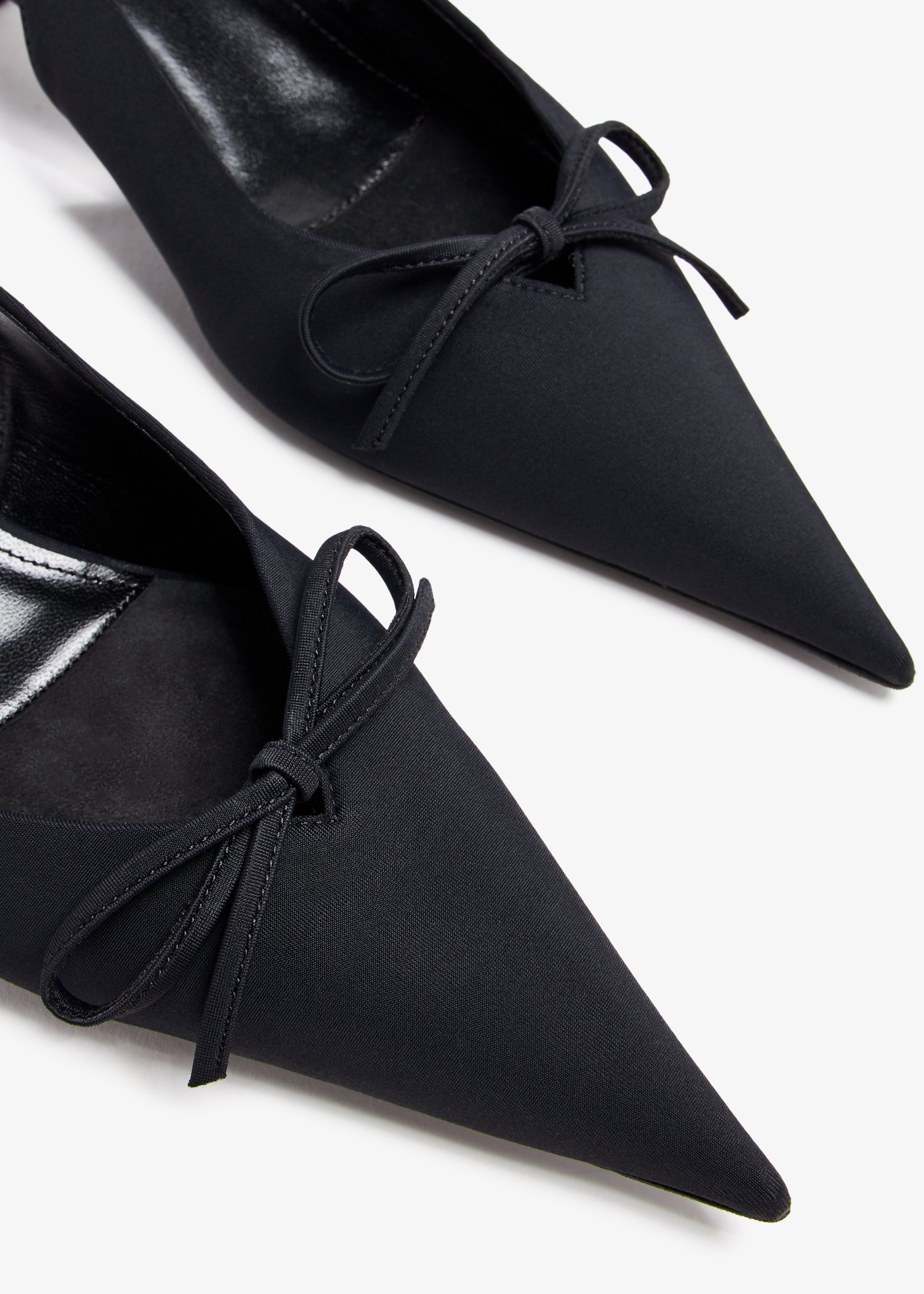 Balenciaga Knife Bow sling pumps for Women Black in Bahrain Level Shoes