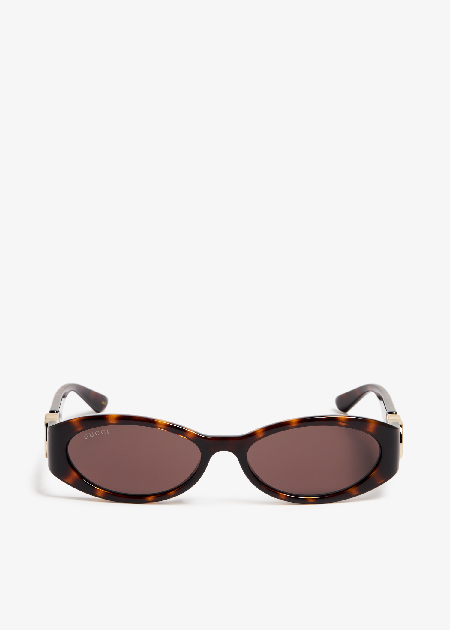 

Oval-shaped sunglasses, Brown